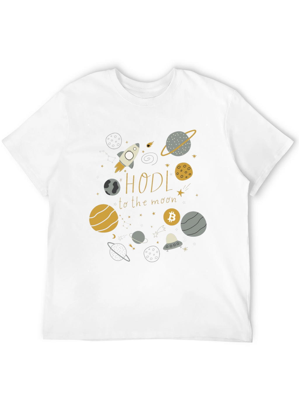 HODL to the Moon Crypto T-Shirt
