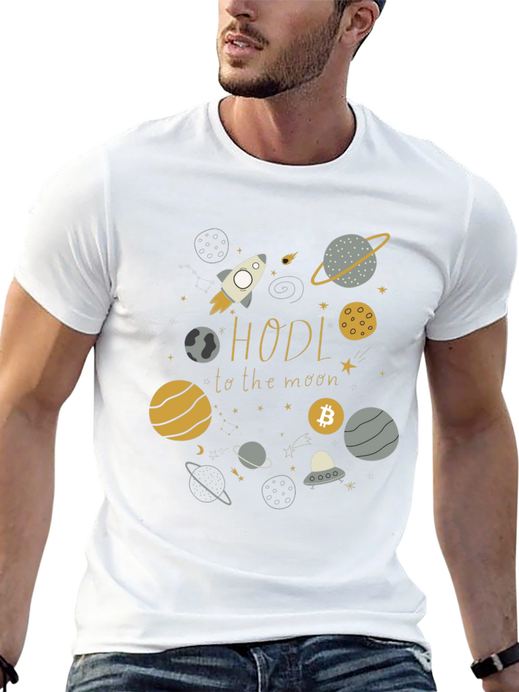HODL to the Moon Crypto T-Shirt