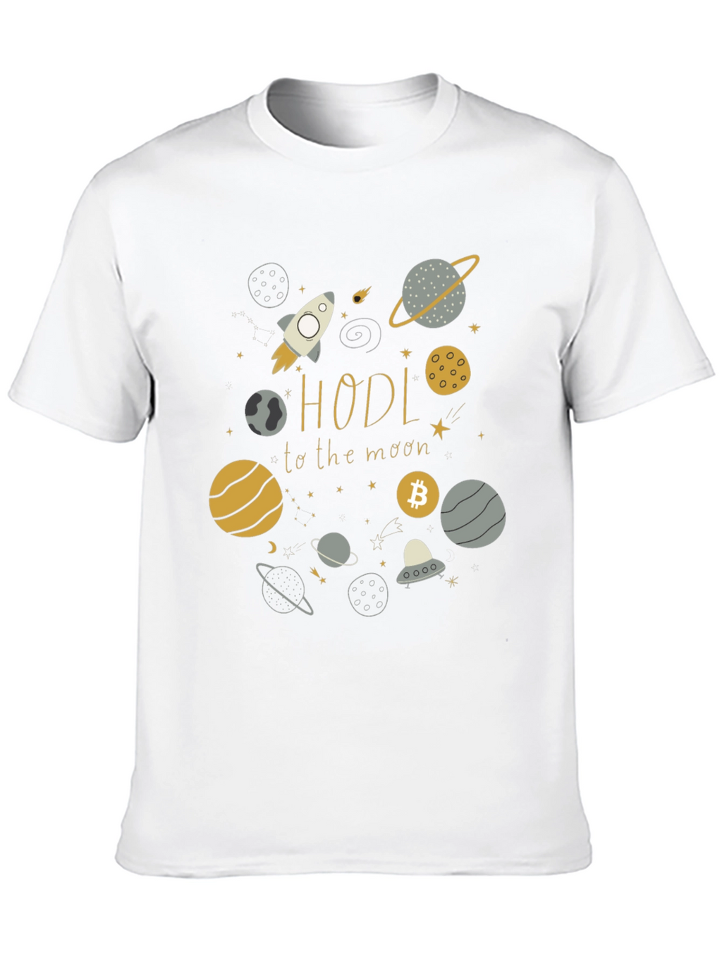 HODL to the Moon Crypto T-Shirt