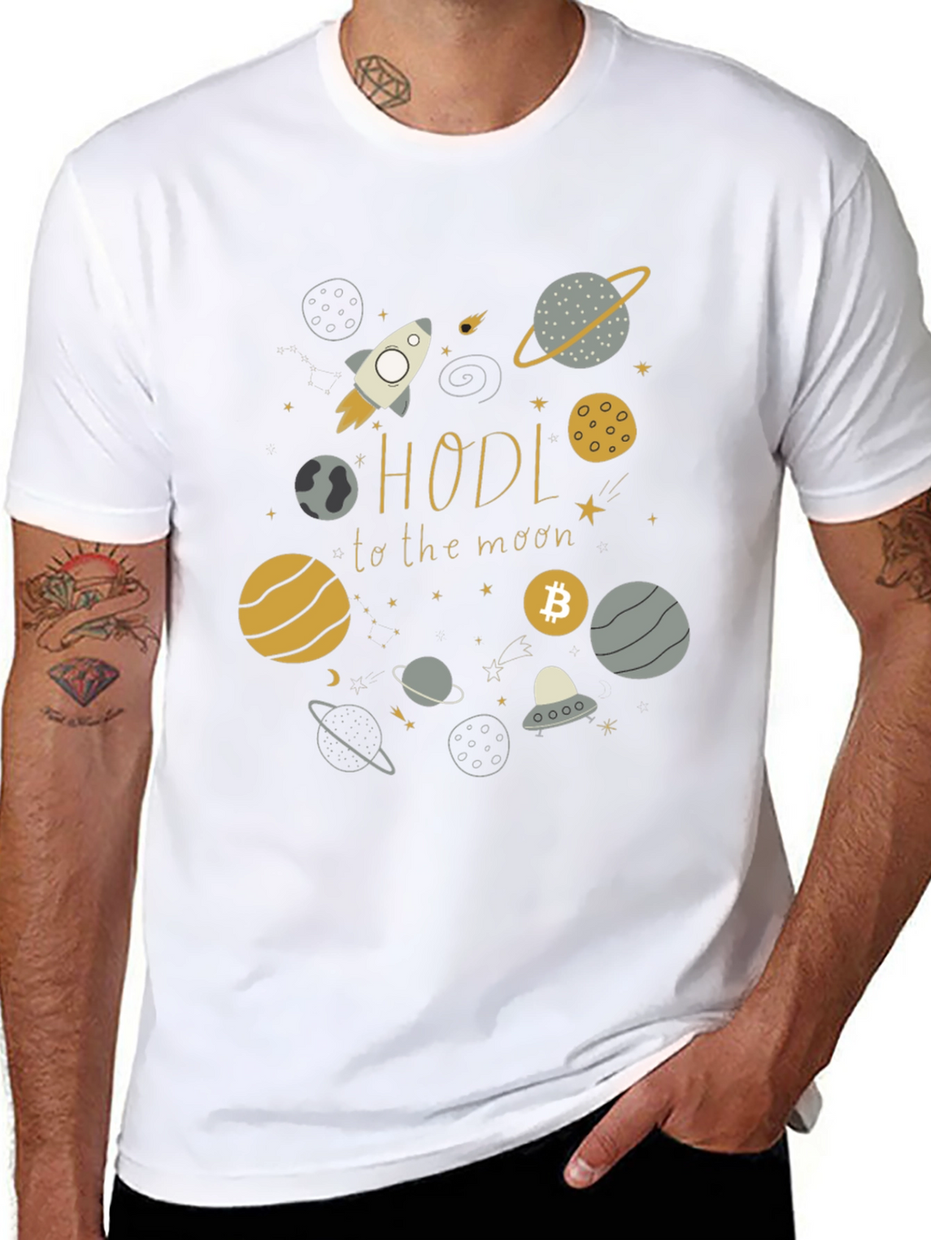 HODL to the Moon Crypto T-Shirt