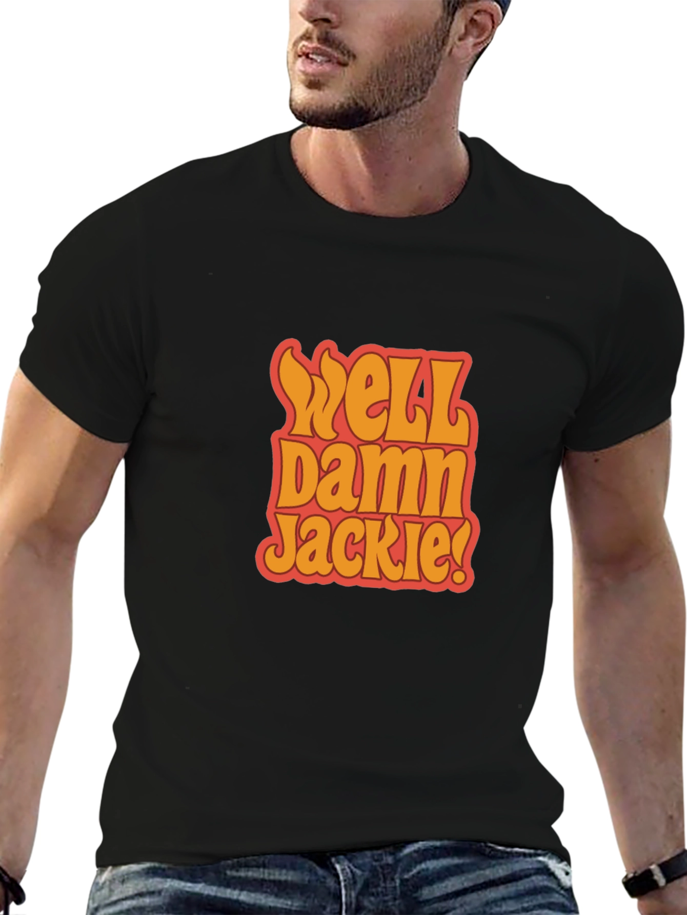 Well Damn Jackie! Black Graphic Tee