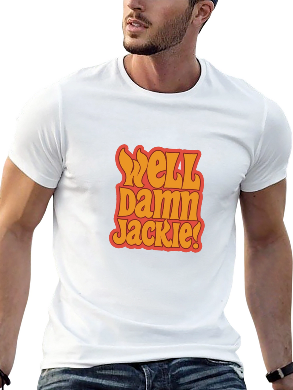 Well Damn Jackie! Black Graphic Tee