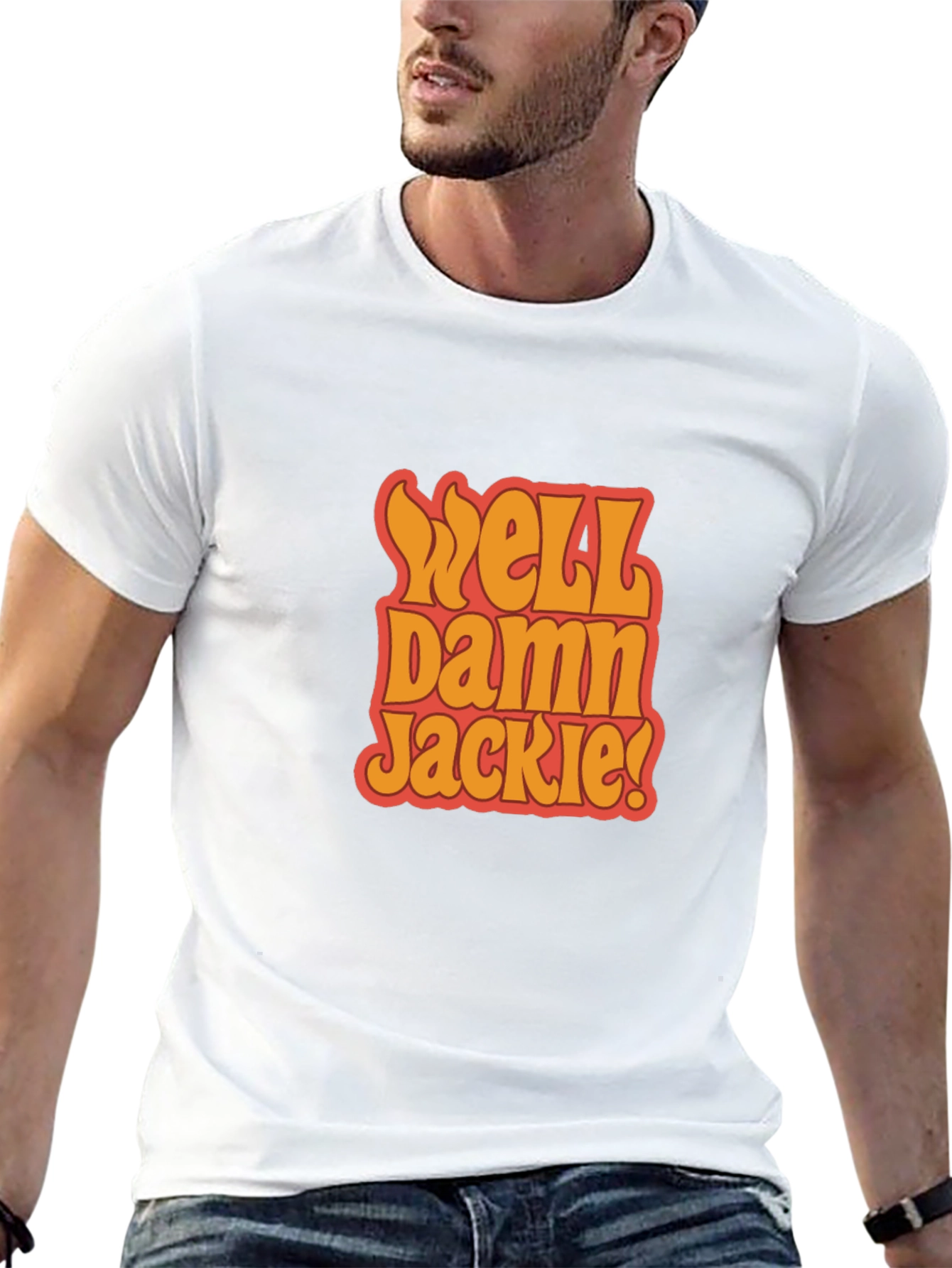 Well Damn Jackie! Black Graphic Tee
