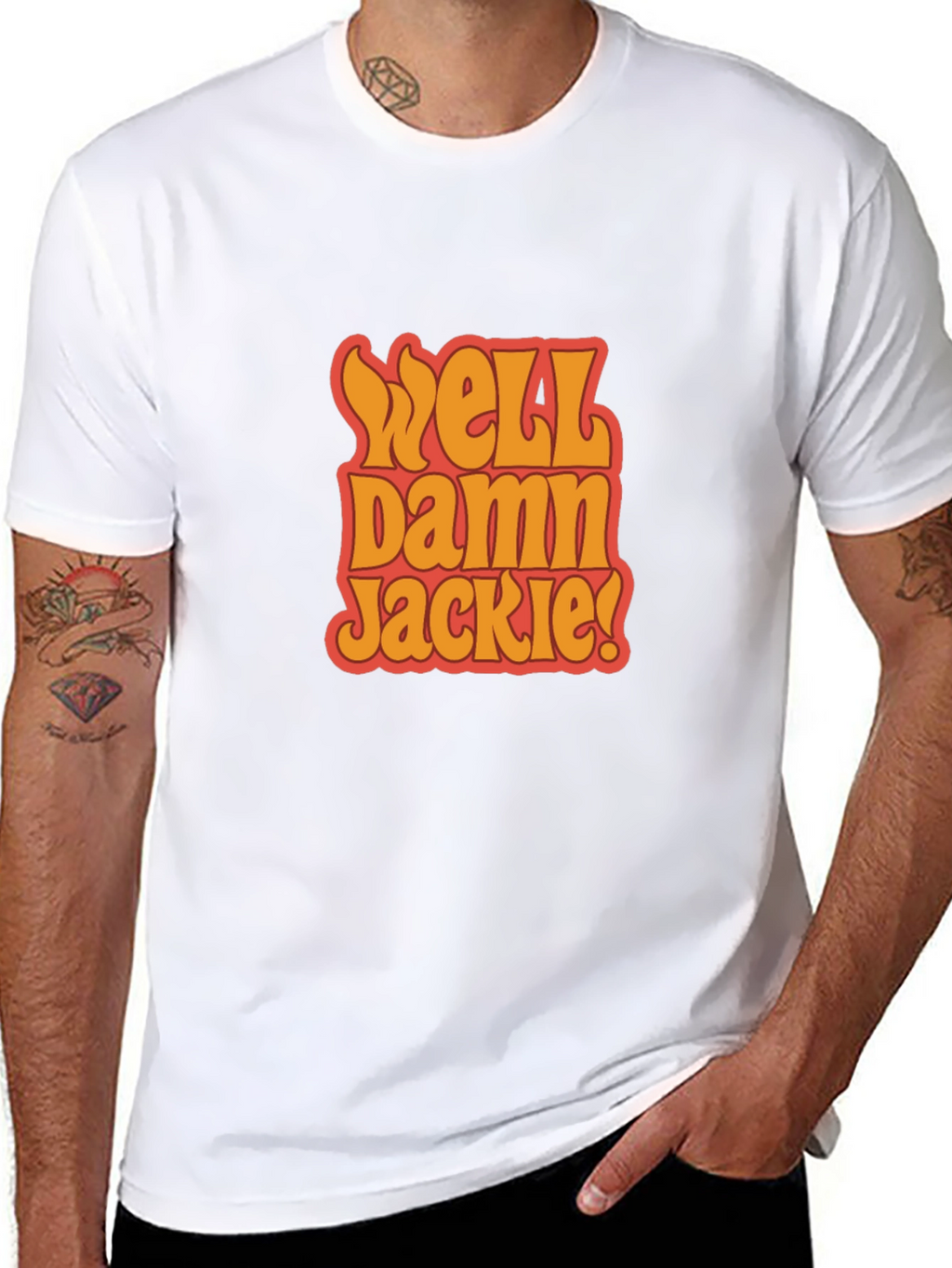 Well Damn Jackie! Black Graphic Tee