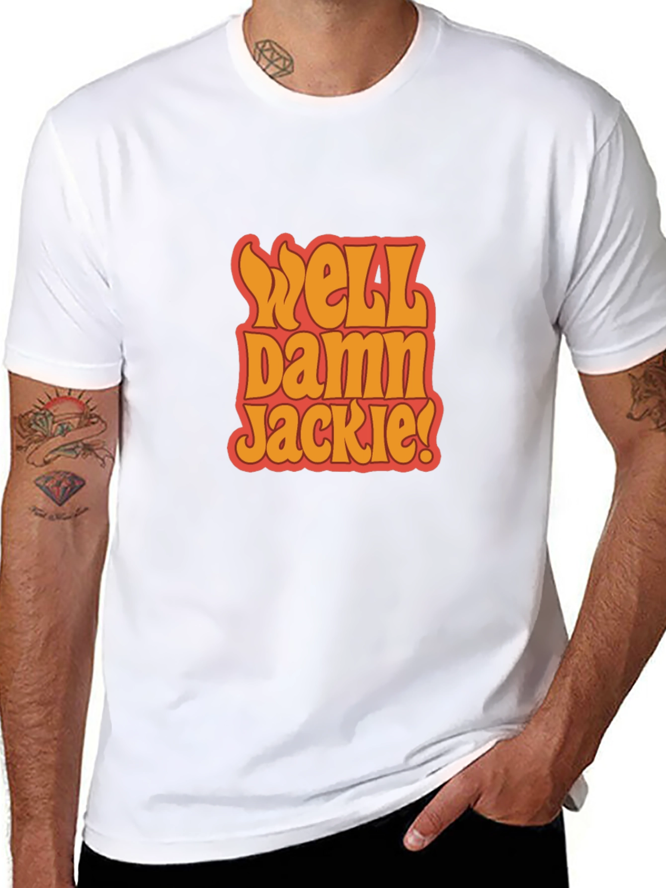 Well Damn Jackie! Black Graphic Tee