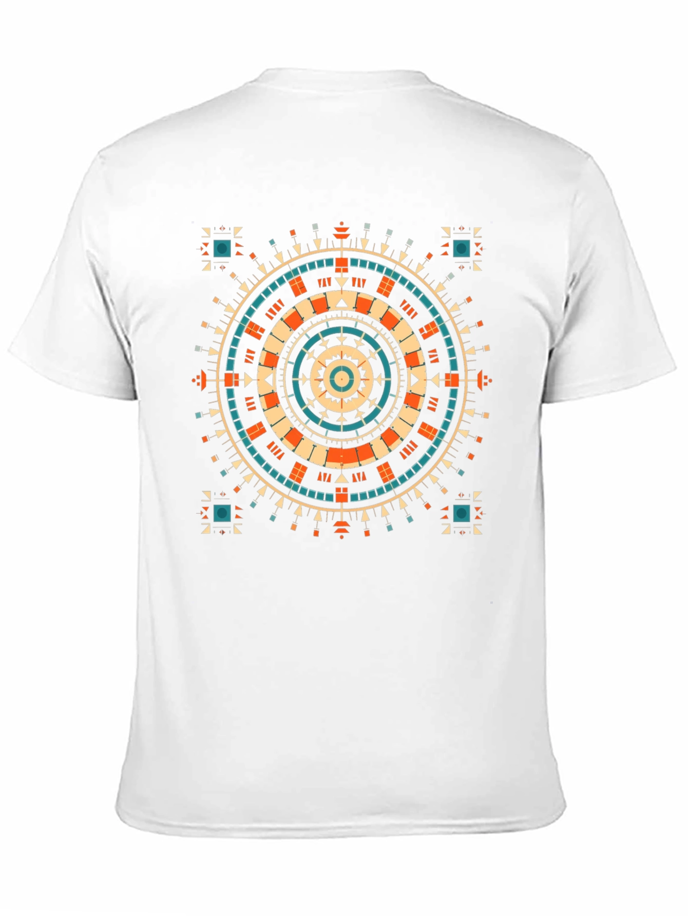 Geometric Aztec Style Graphic Print Tee