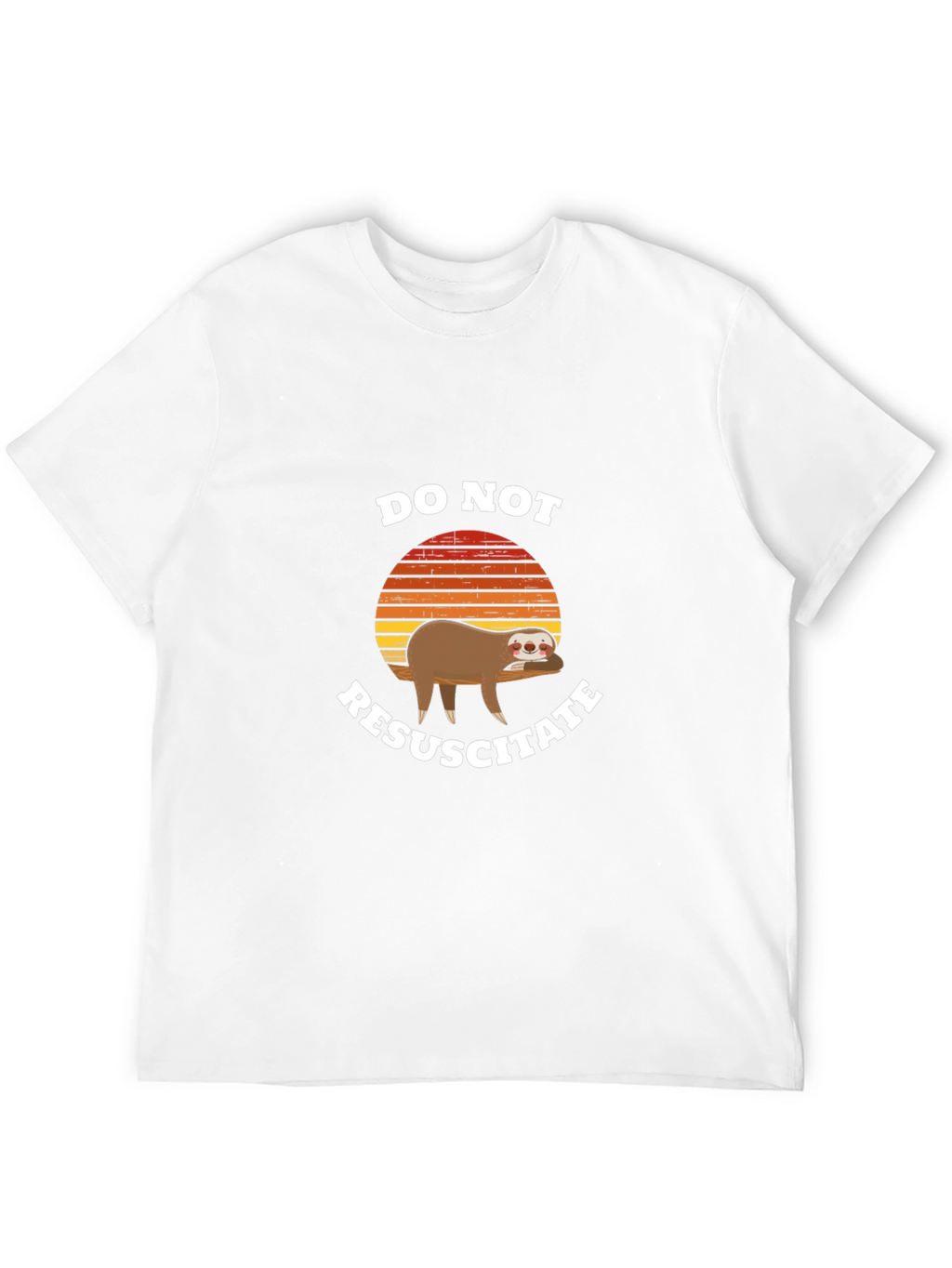 Do Not Resuscitate Sloth Graphic T-Shirt