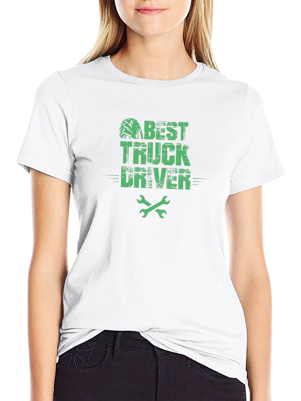 Best Truck Driver Graphic Tee - Black Cotton T-Shirt