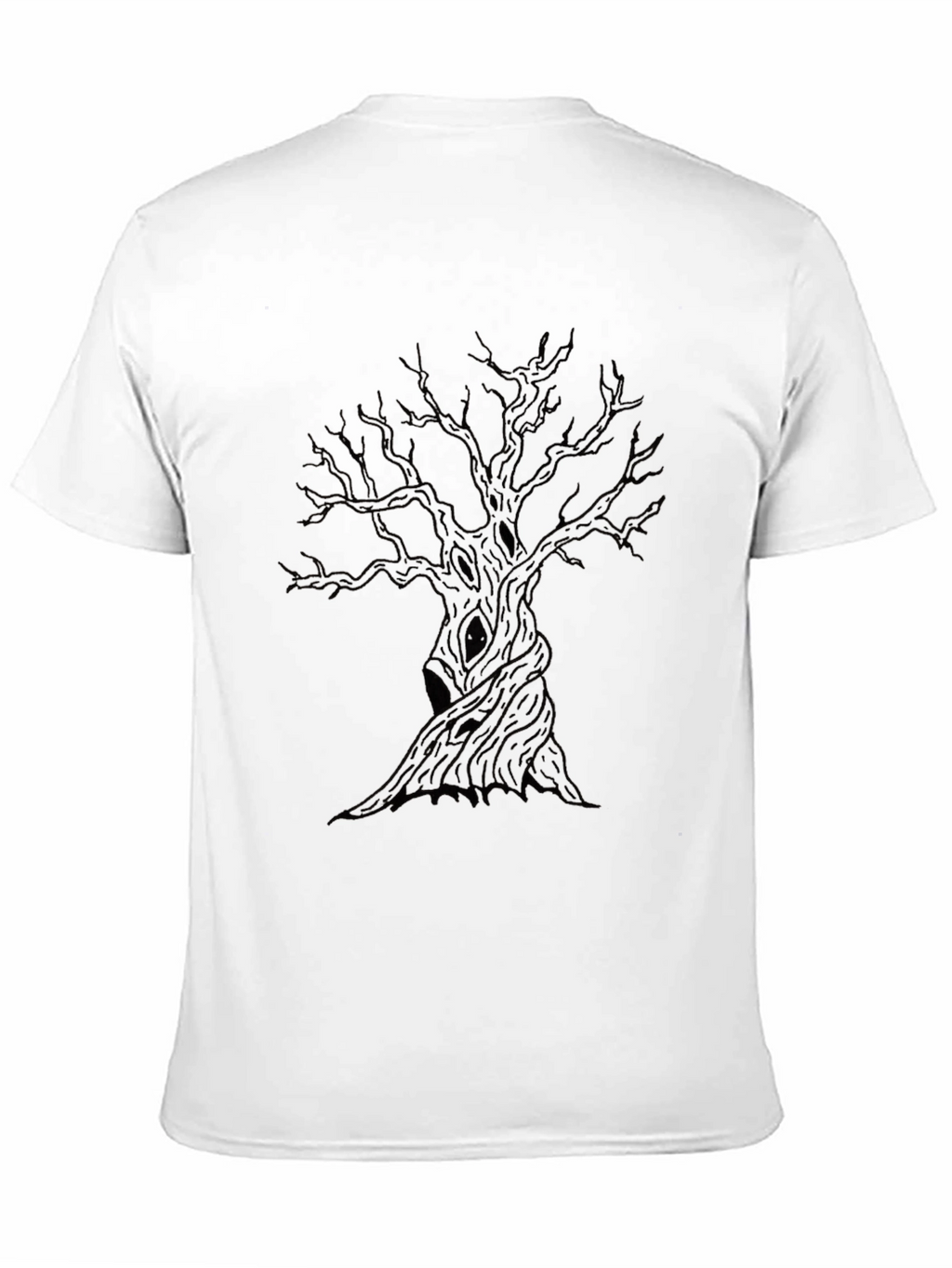 Mens Black Tree Graphic Tee