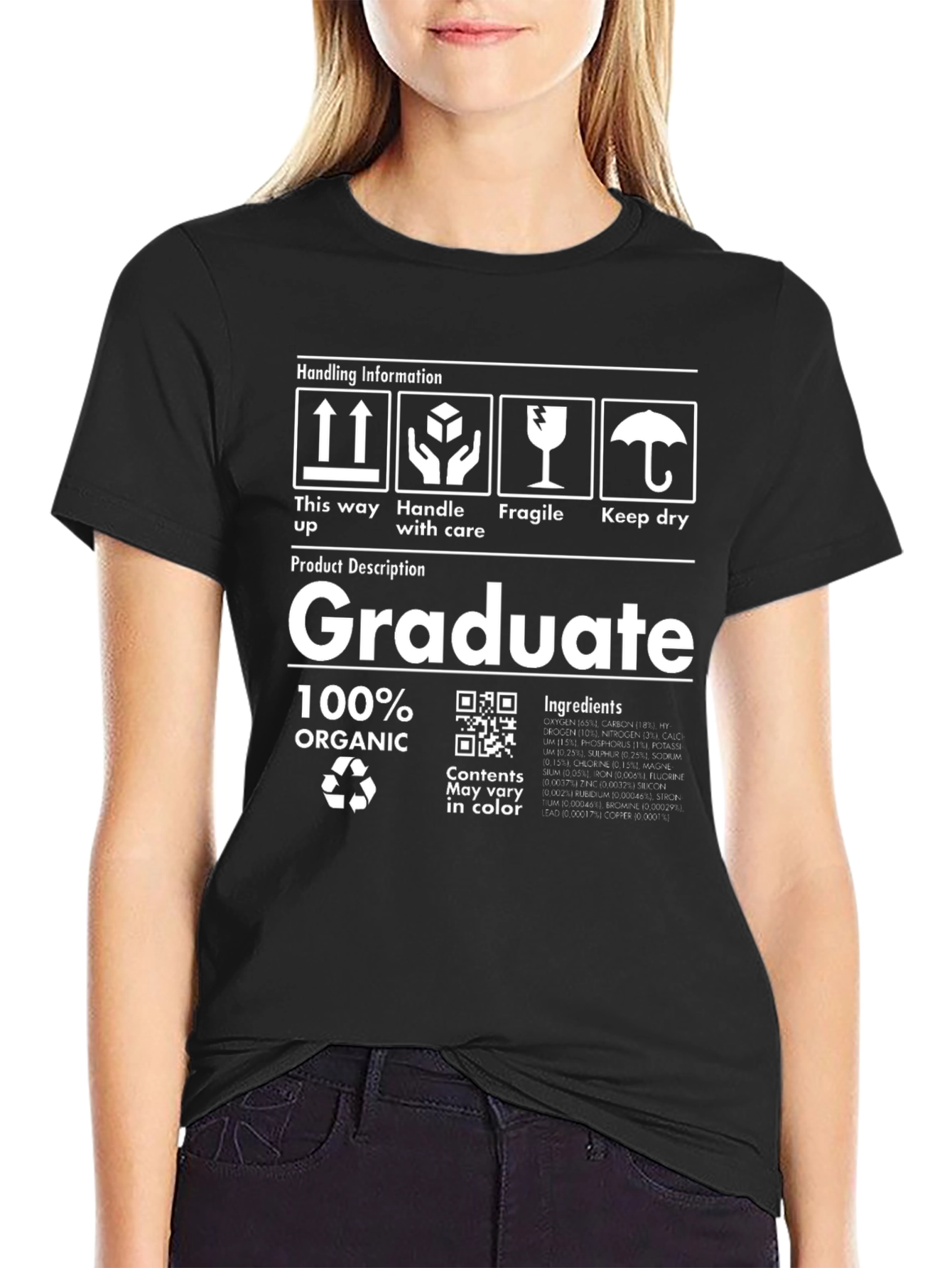 Graduate 100% Organic T-Shirt Funny Unisex