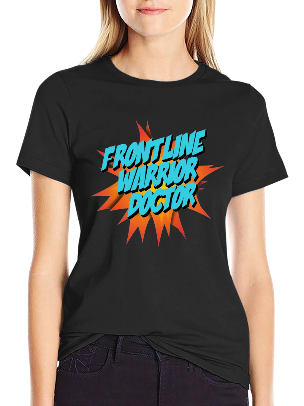 Frontline Warrior Doctor Graphic T-Shirt