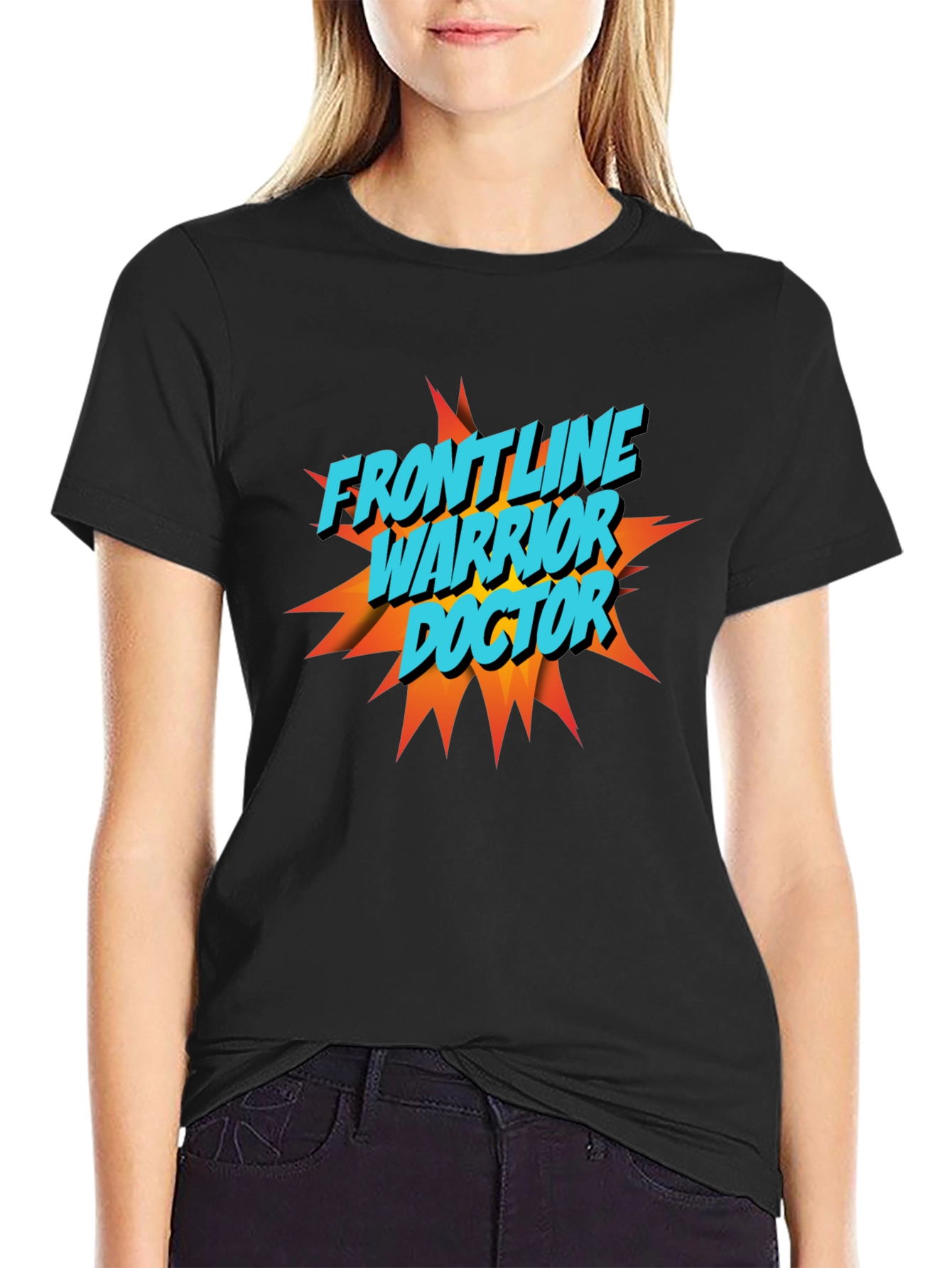Frontline Warrior Doctor Graphic T-Shirt