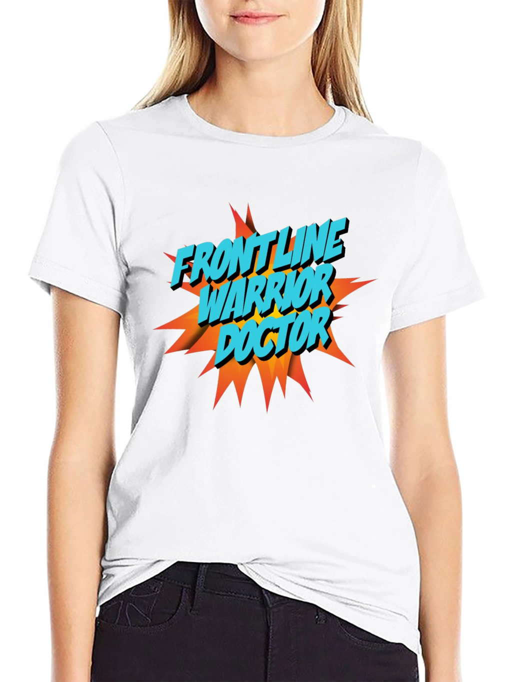 Frontline Warrior Doctor Graphic T-Shirt