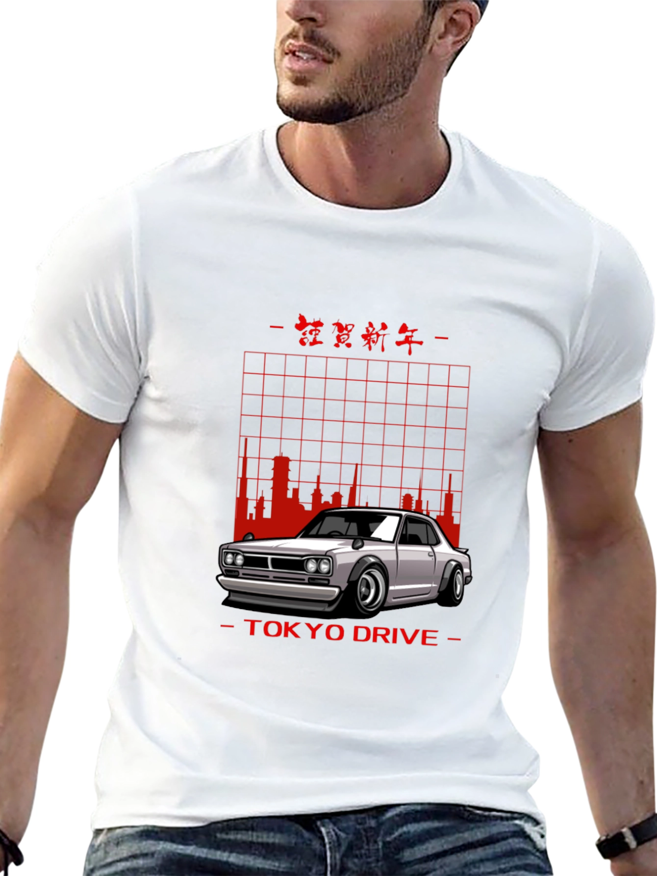 Tokyo Drive Car Graphic Black T-Shirt