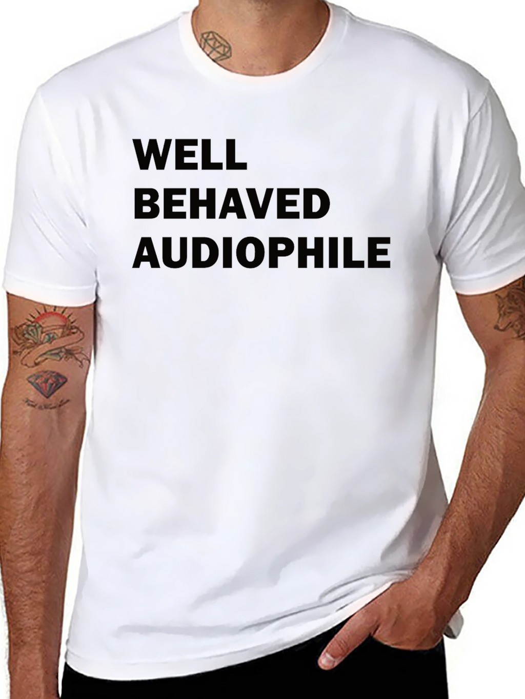 Well Behaved Audiophile Black T-Shirt