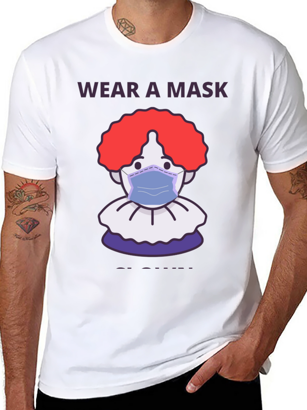 Wear a Mask Clown T-Shirt