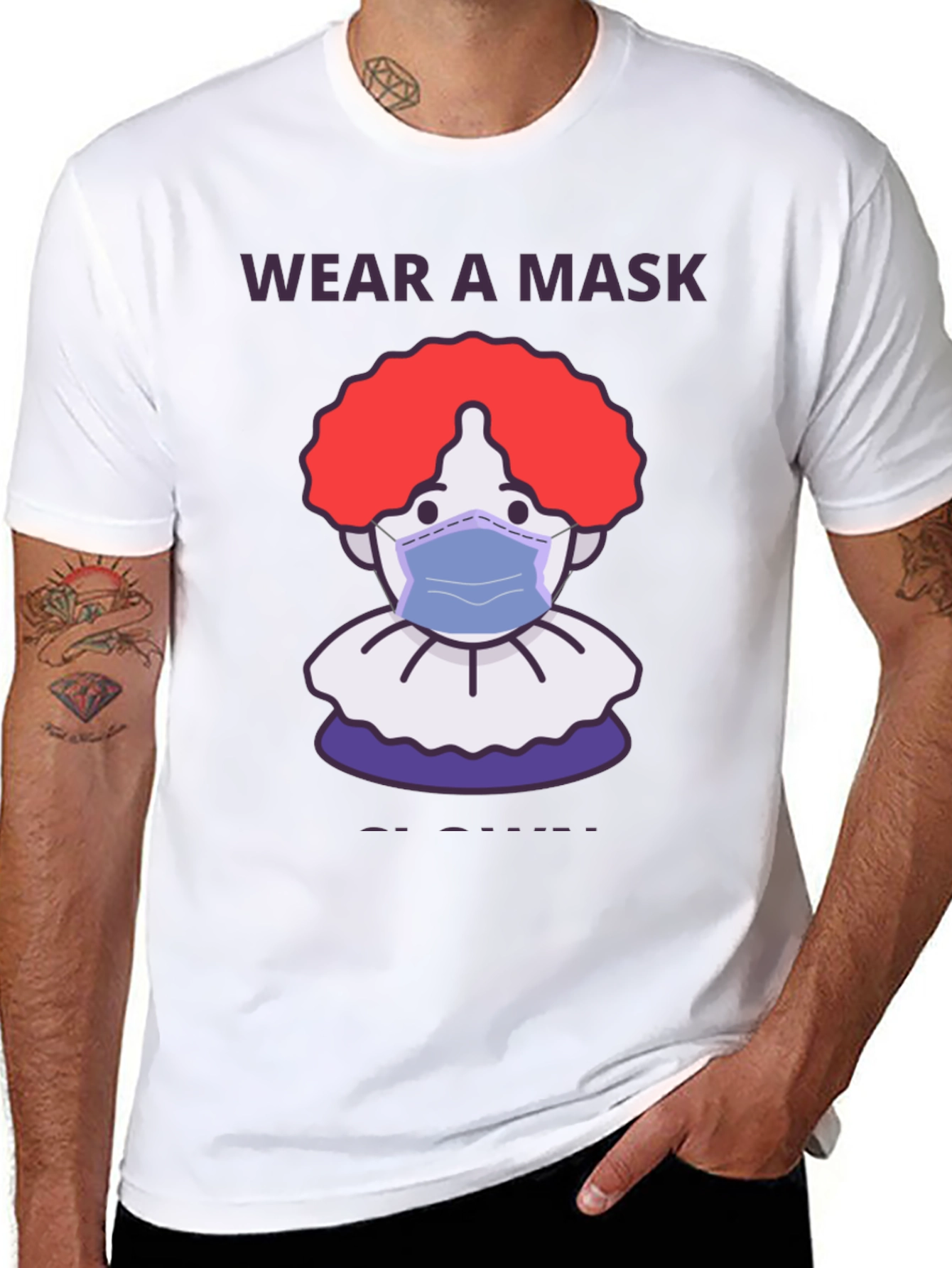 Wear a Mask Clown T-Shirt