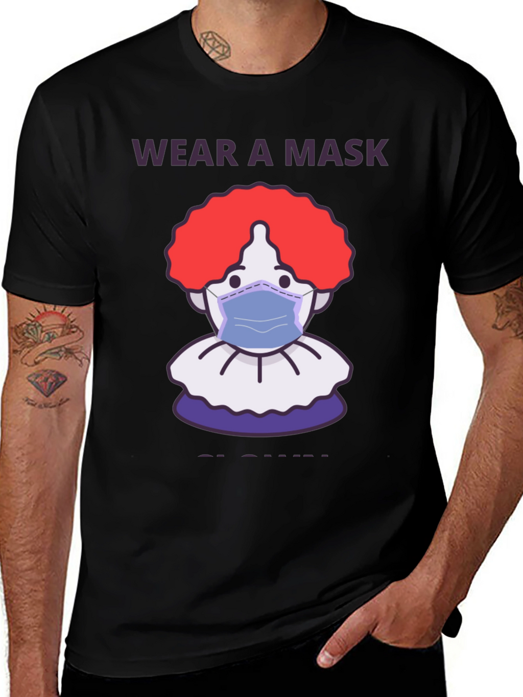 Wear a Mask Clown T-Shirt