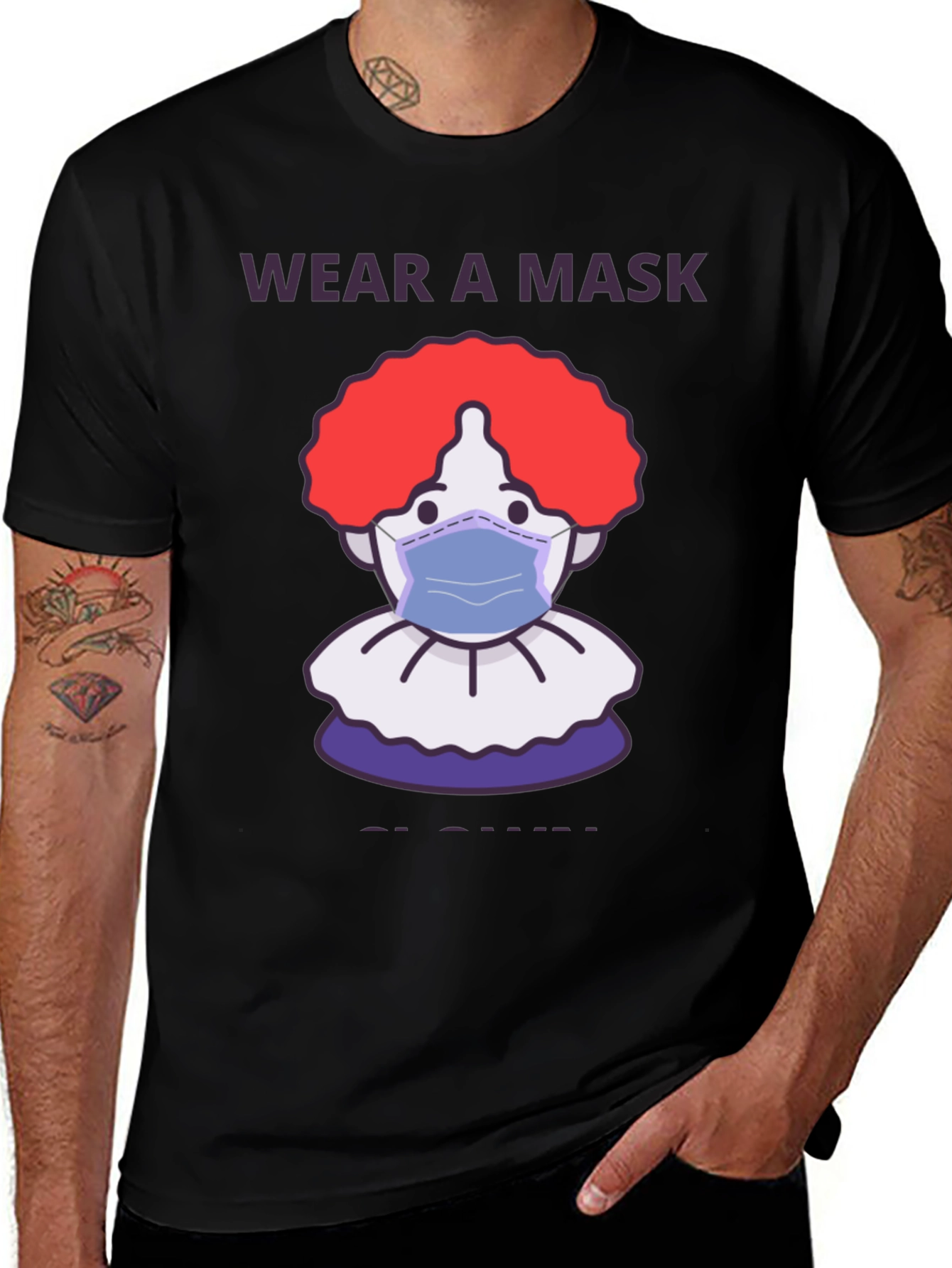 Wear a Mask Clown T-Shirt