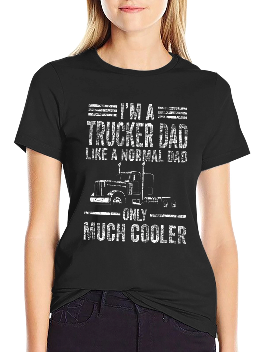 Trucker Dad T-Shirt - Cool Fathers Day Gift