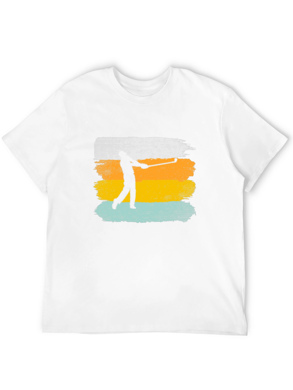 Golfer Silhouette Retro T-Shirt