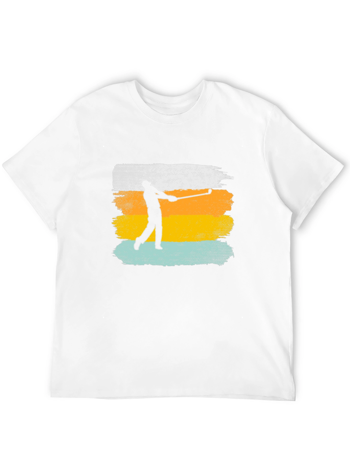 Golfer Silhouette Retro T-Shirt
