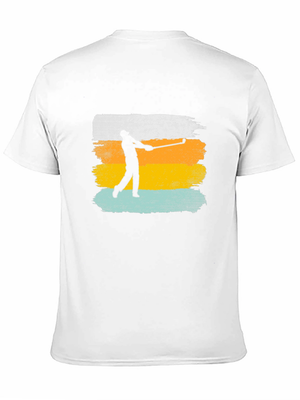 Golfer Silhouette Retro T-Shirt