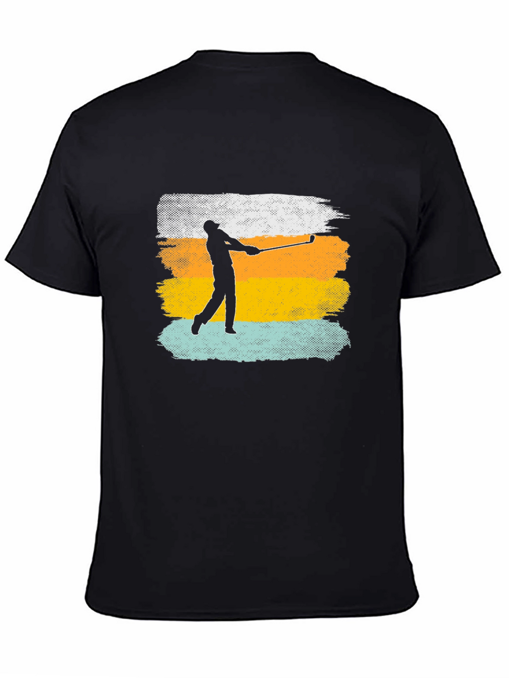 Golfer Silhouette Retro T-Shirt