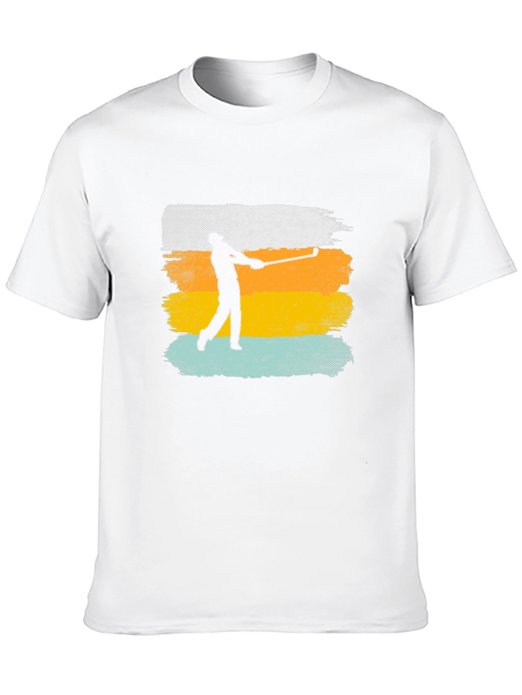 Golfer Silhouette Retro T-Shirt