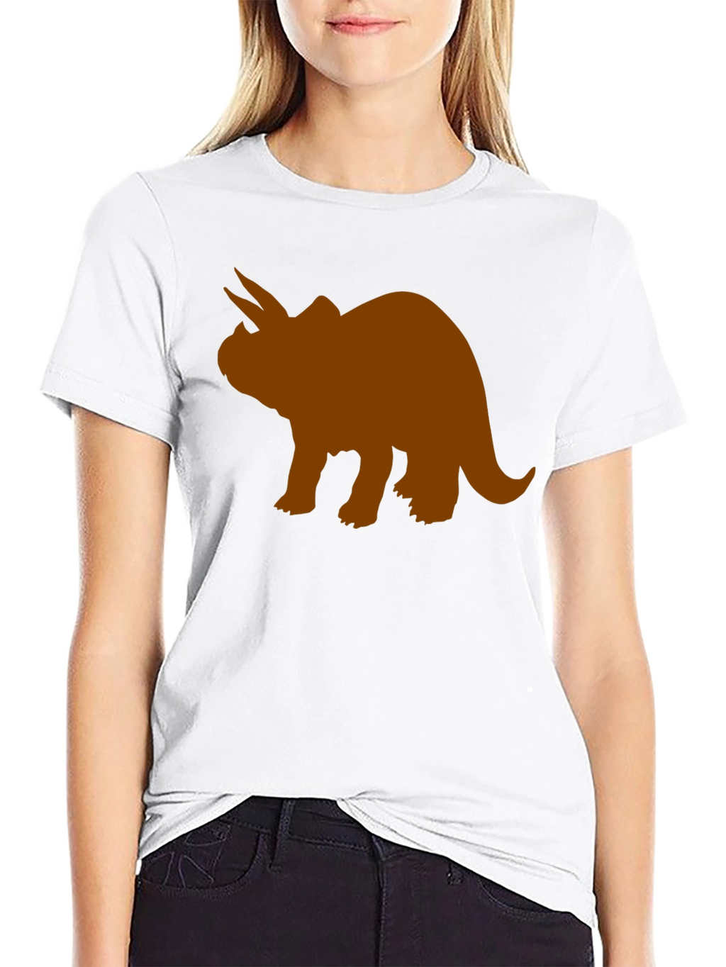 Triceratops Graphic Tee - Black