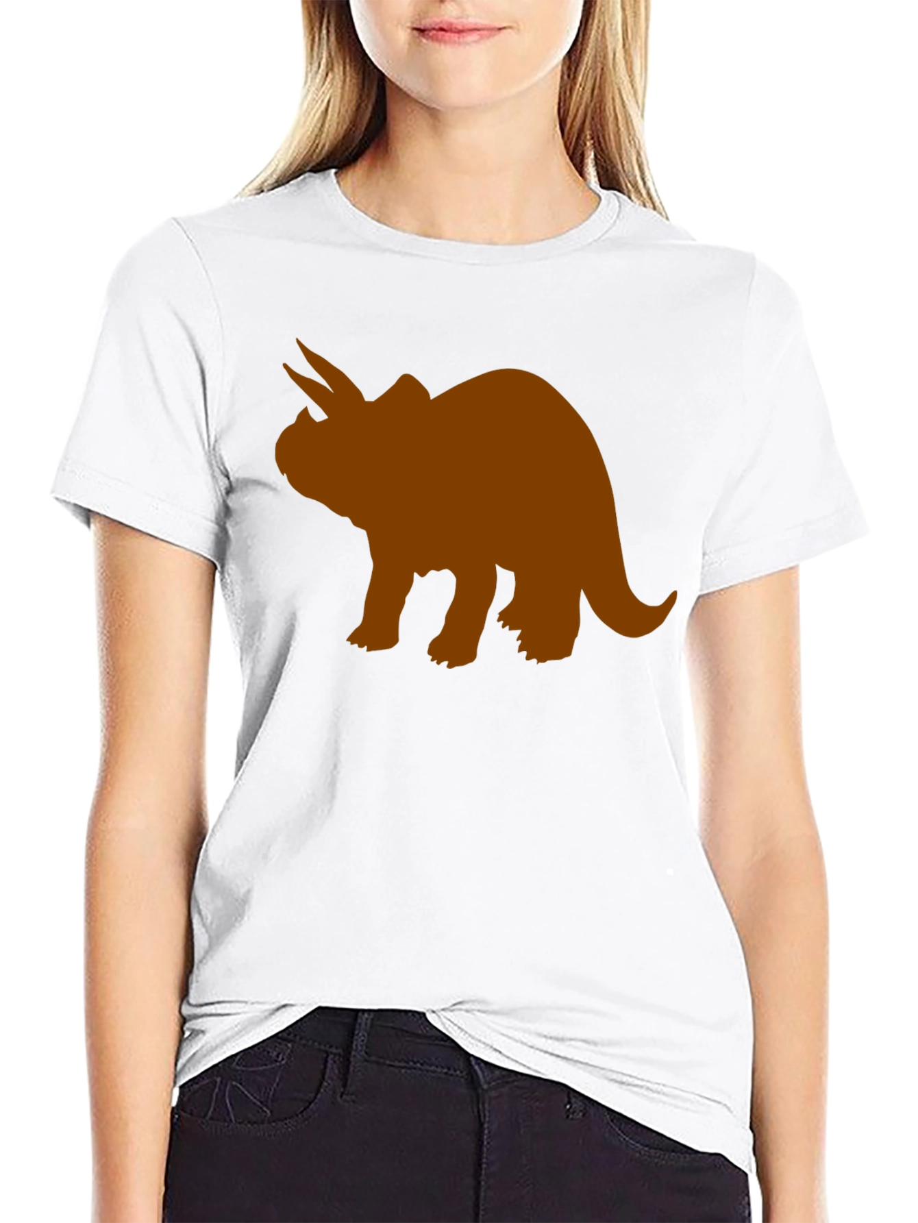Triceratops Graphic Tee - Black