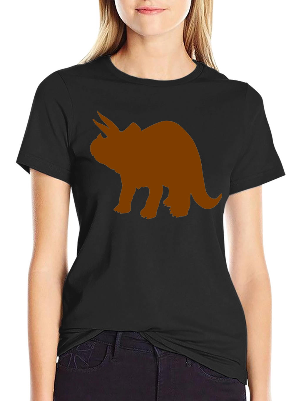 Triceratops Graphic Tee - Black