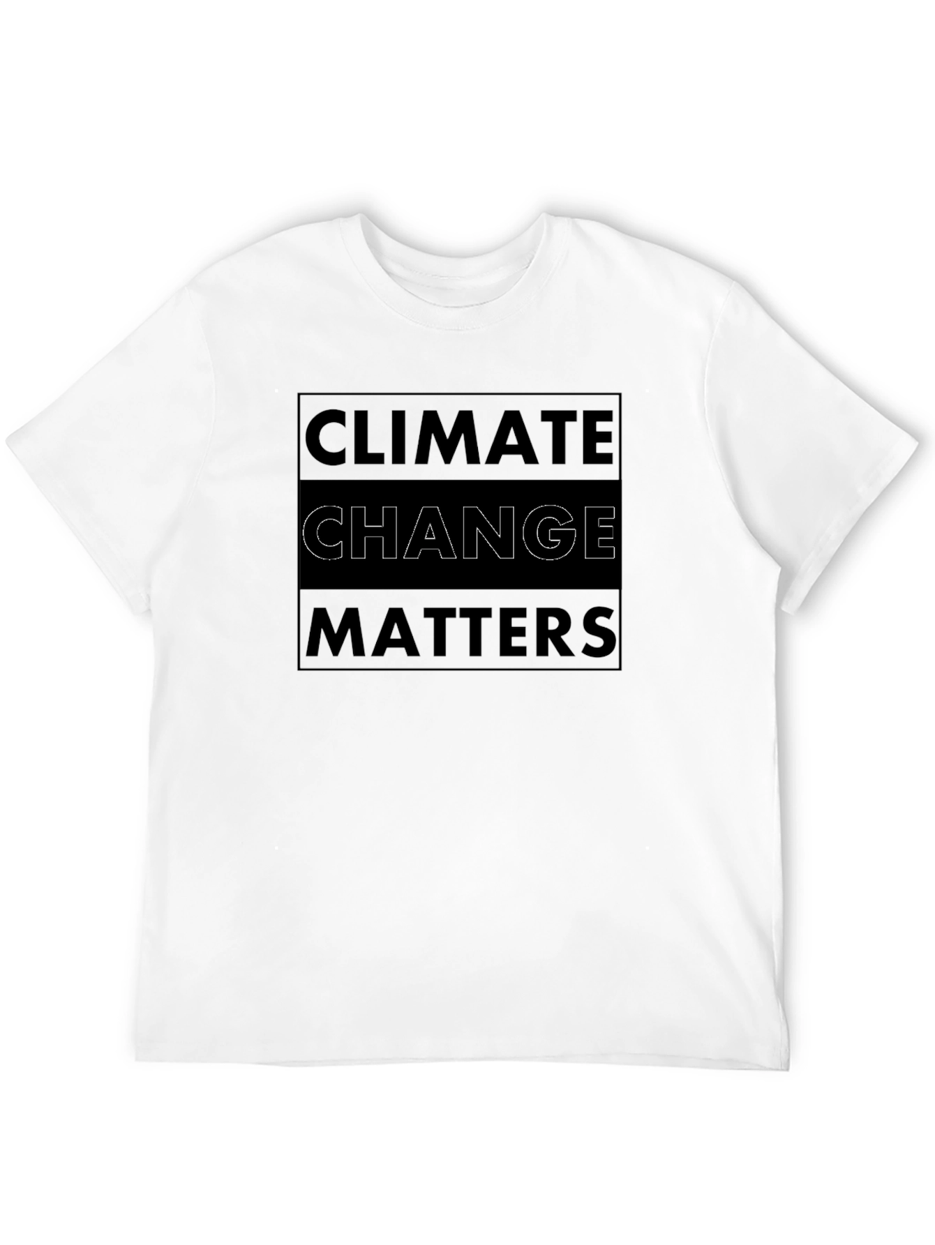 Climate Change Matters Graphic Tee - Black Cotton Shirt