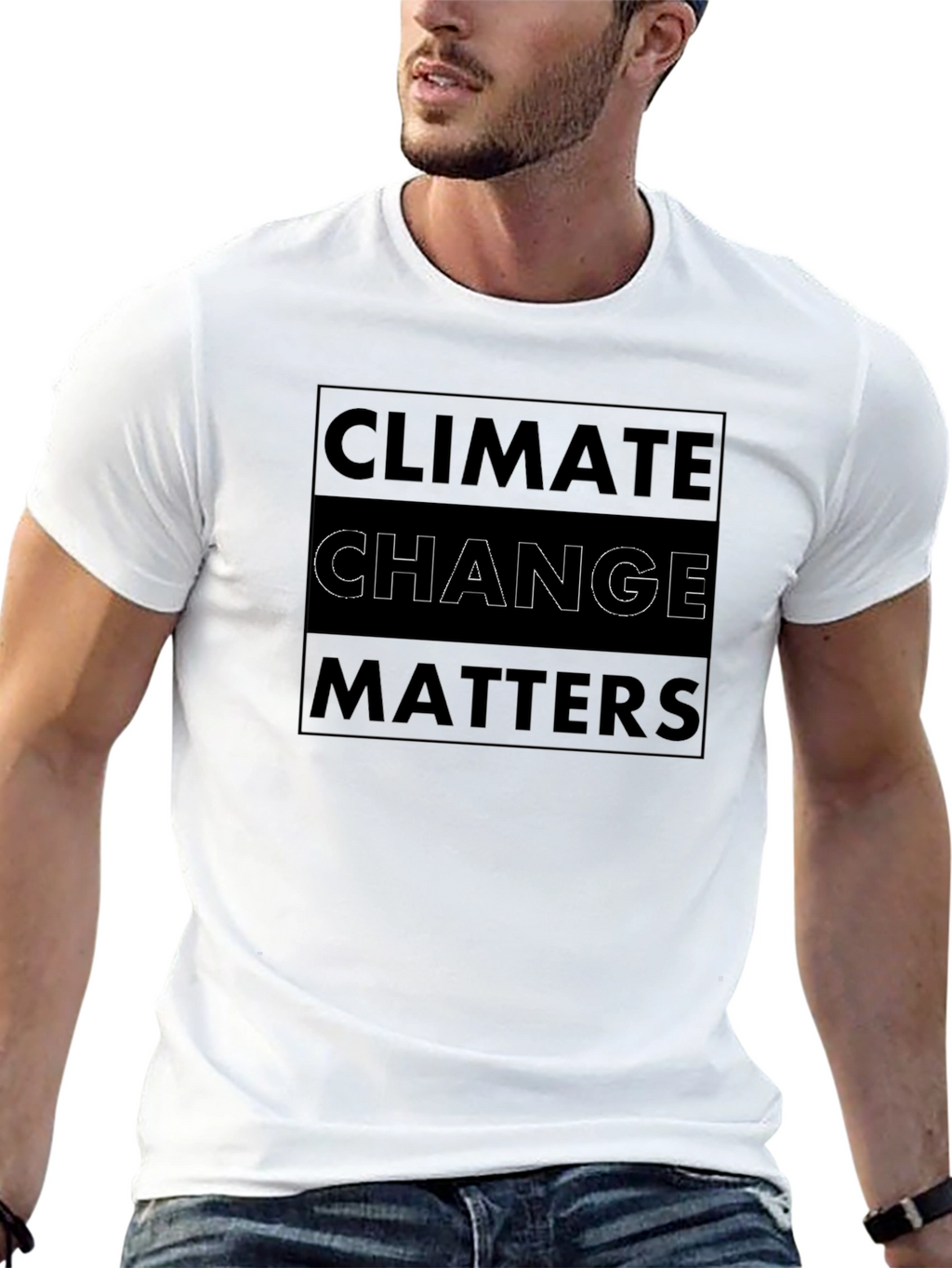 Climate Change Matters Graphic Tee - Black Cotton Shirt