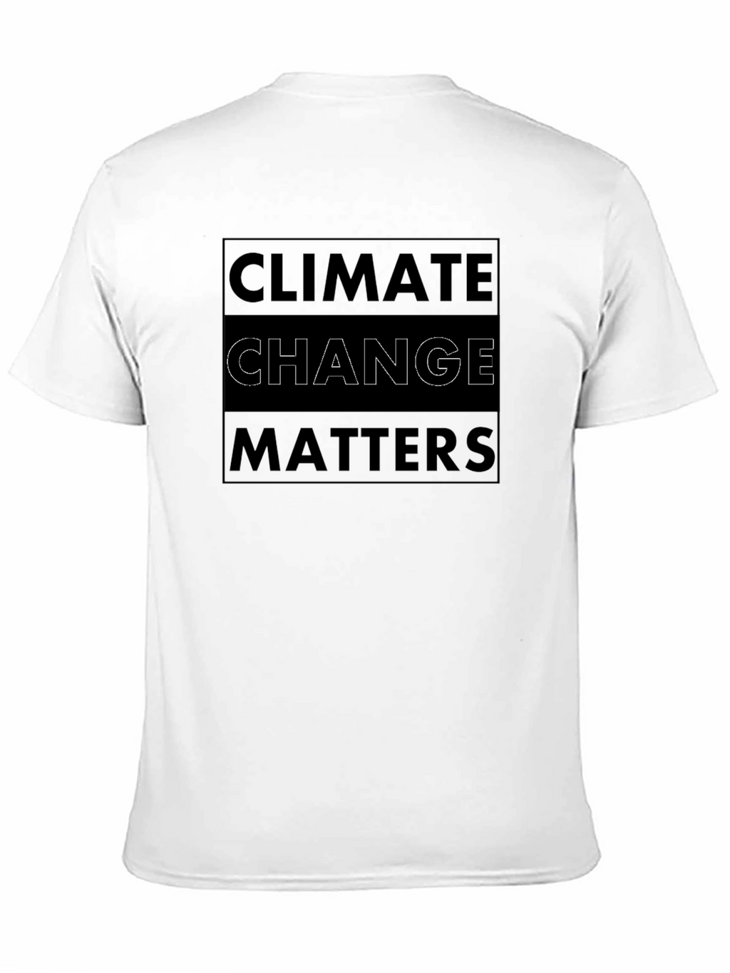 Climate Change Matters Graphic Tee - Black Cotton Shirt