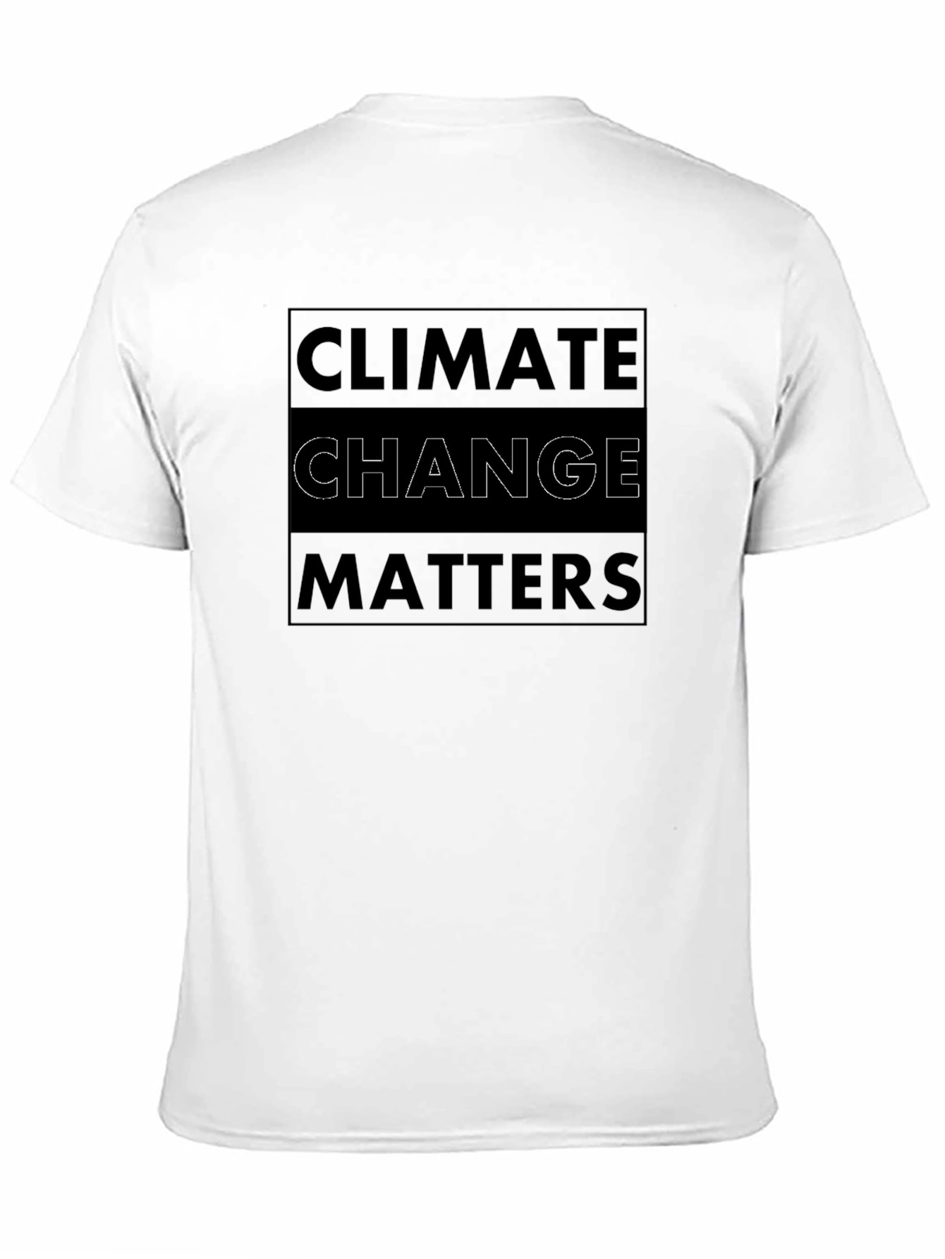 Climate Change Matters Graphic Tee - Black Cotton Shirt