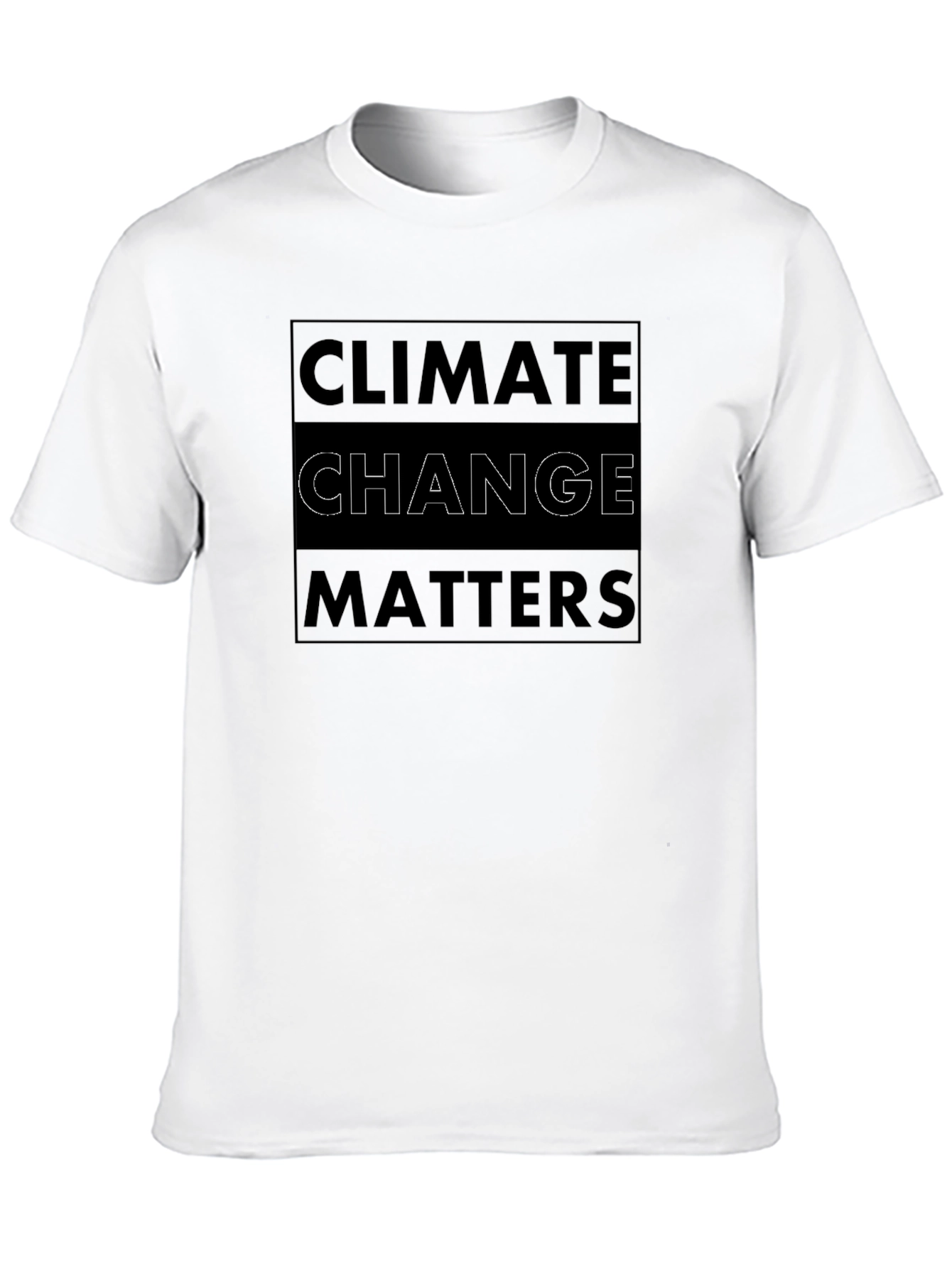 Climate Change Matters Graphic Tee - Black Cotton Shirt