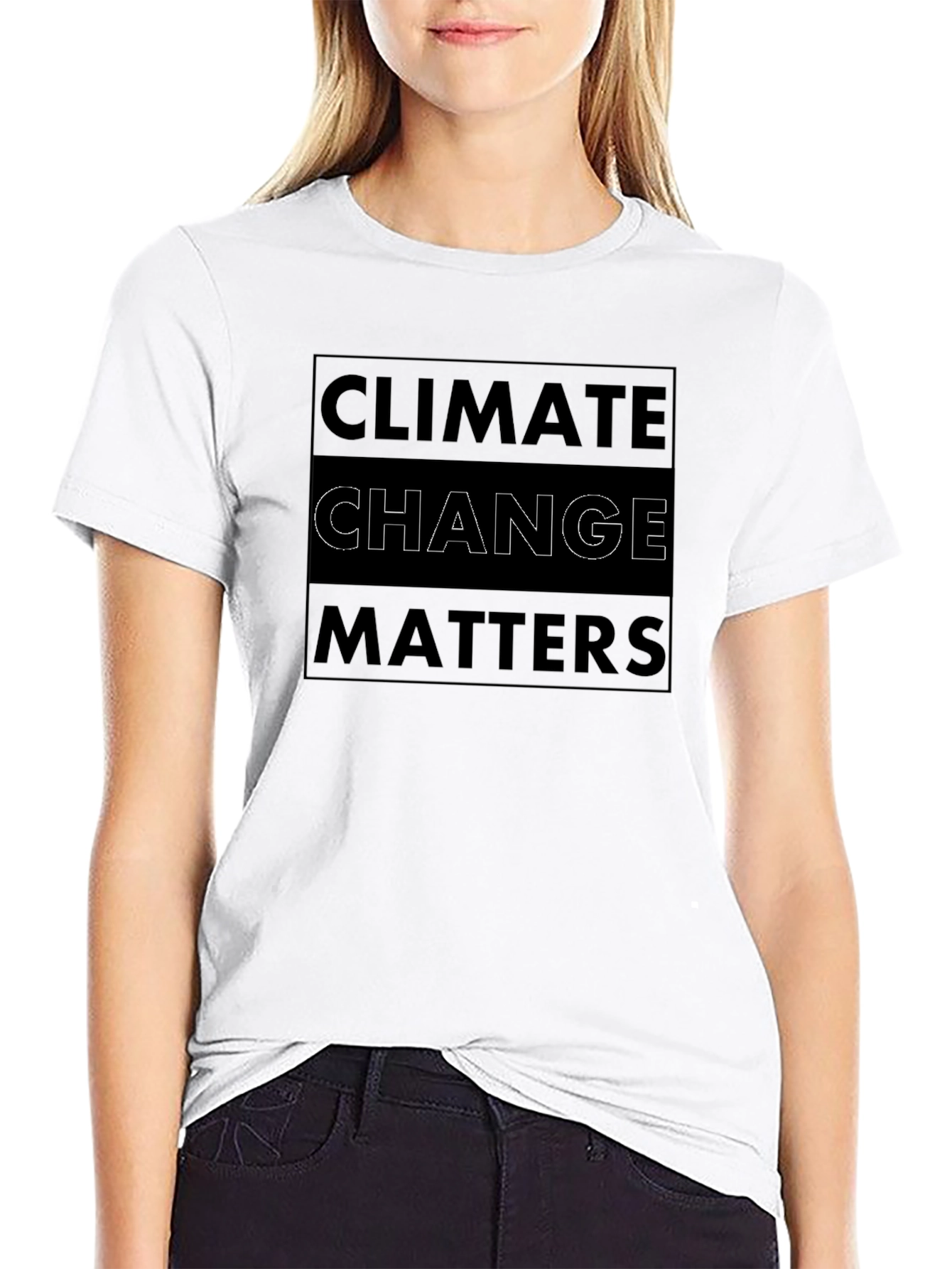 Climate Change Matters Graphic Tee - Black Cotton Shirt