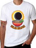Solar Eclipse Ramen Funny Graphic Tee