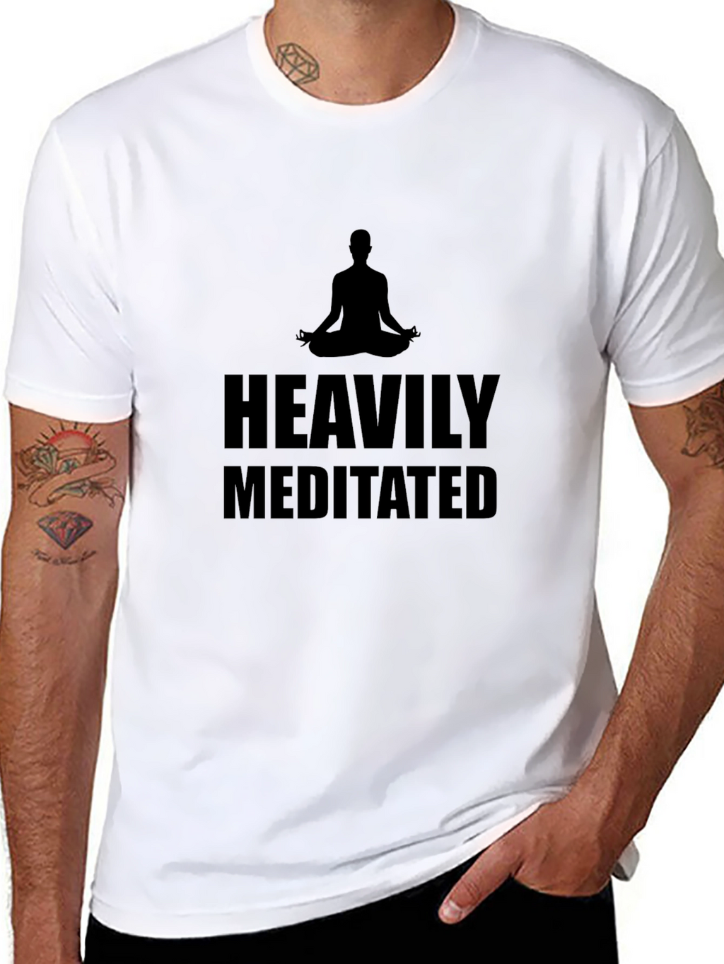 Heavily Meditated Graphic T-Shirt - Zen Style