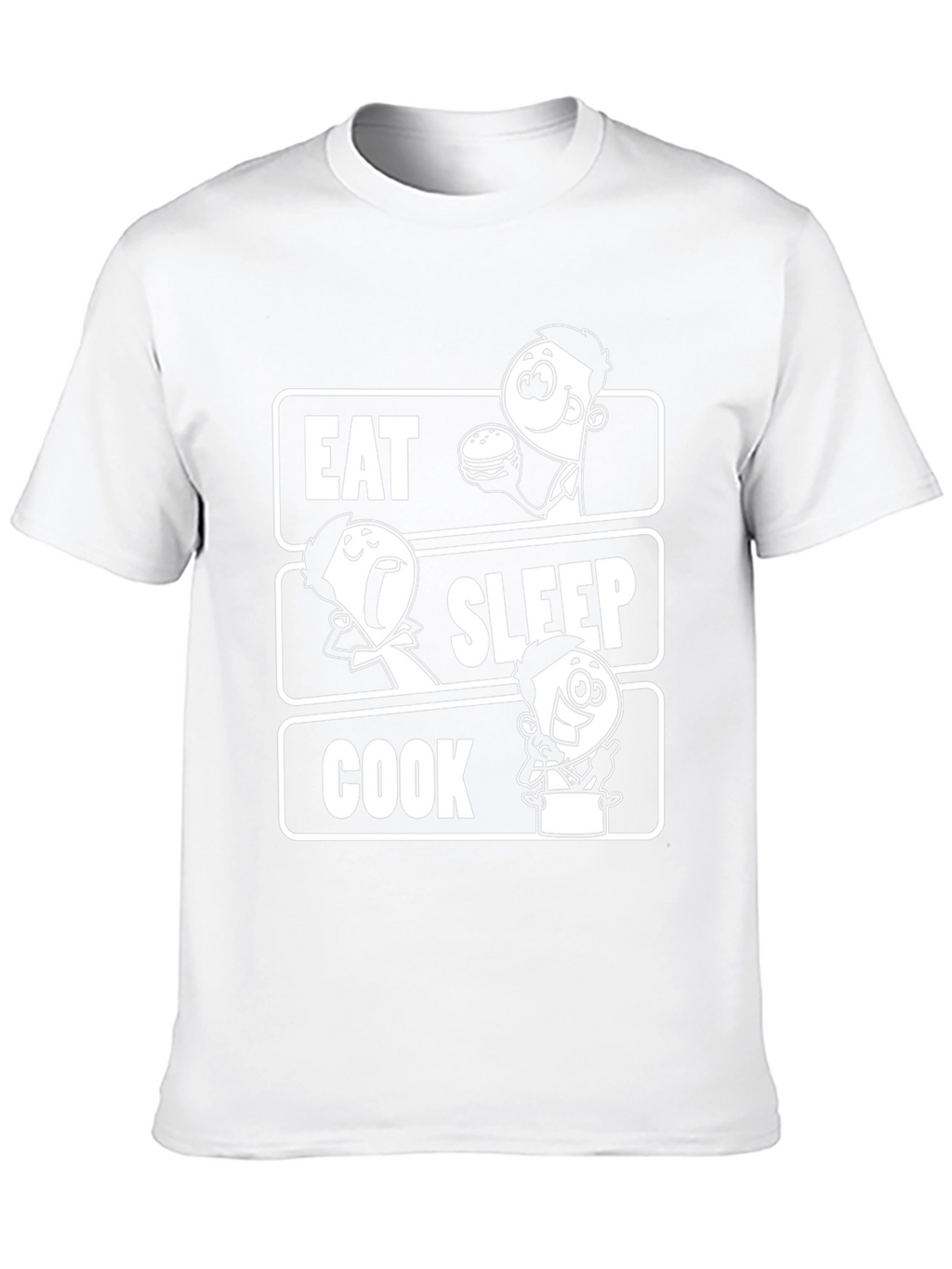 Eat Sleep Cook Graphic Tee - Chefs Humor