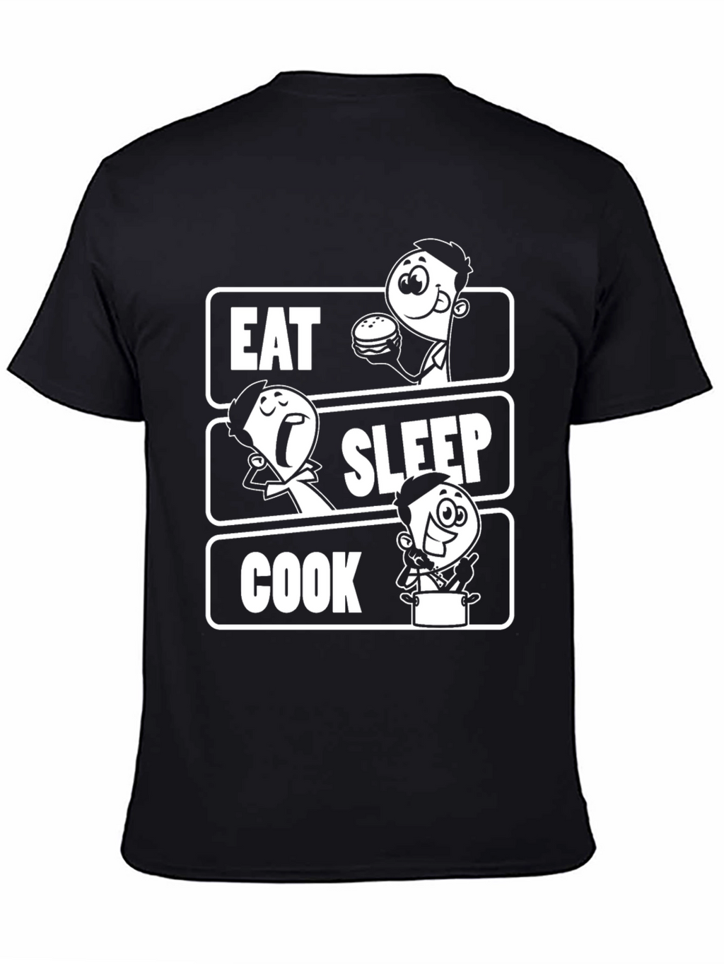 Eat Sleep Cook Graphic Tee - Chefs Humor