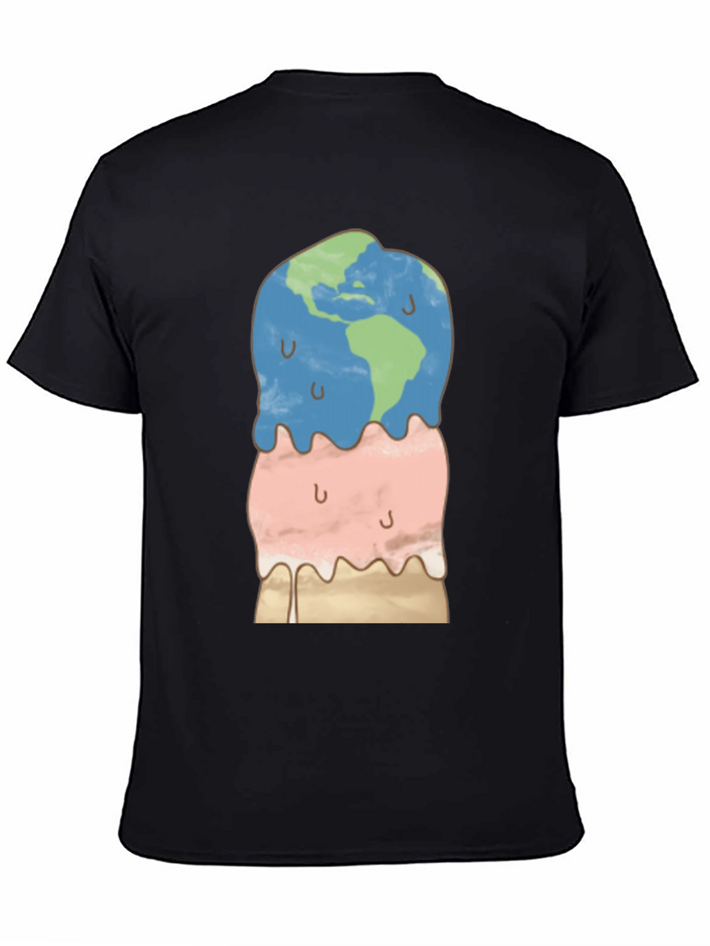 Earth Ice Cream Graphic Tee - Global Warming Awareness