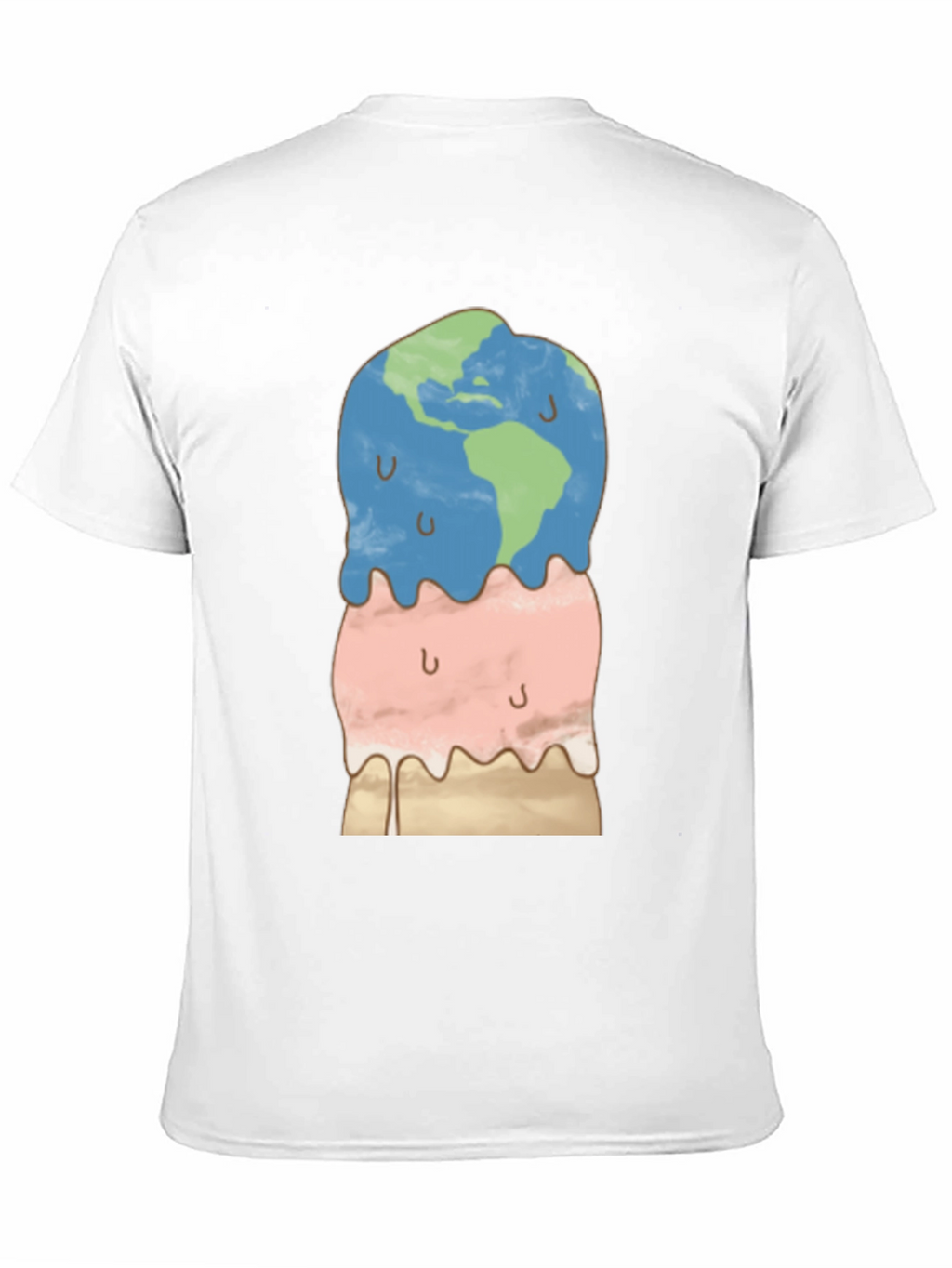 Earth Ice Cream Graphic Tee - Global Warming Awareness