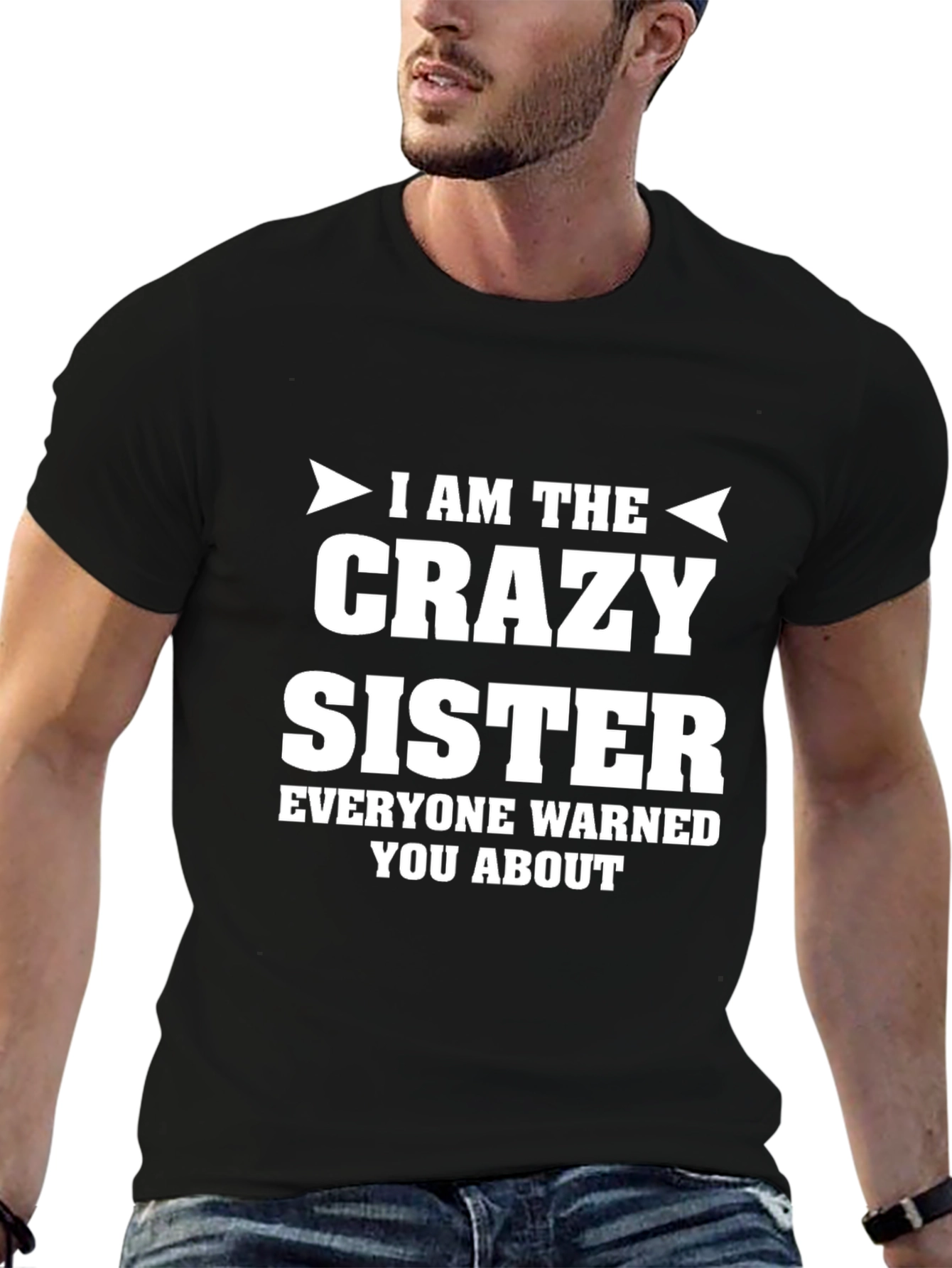 Crazy Sister Novelty Graphic T-Shirt