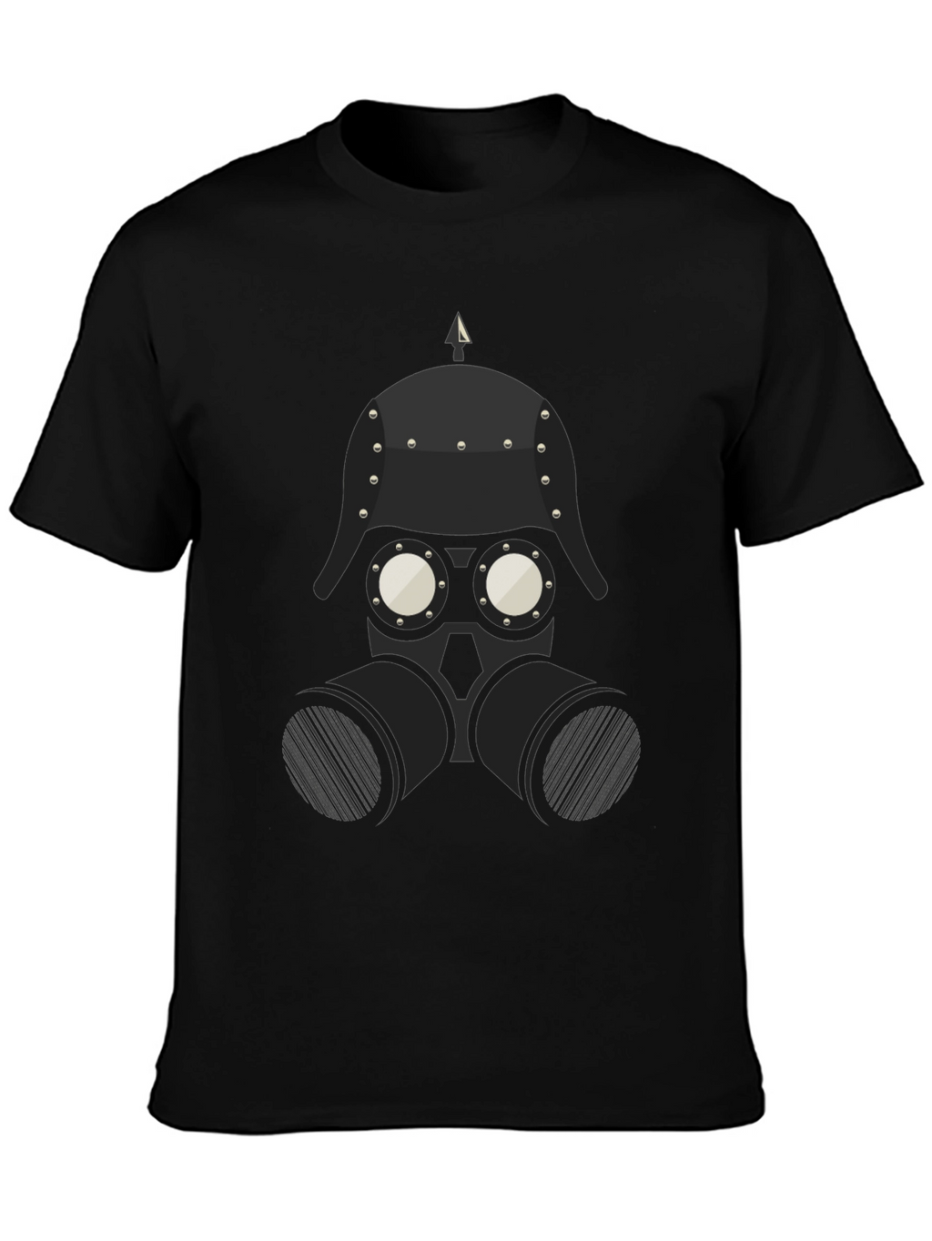 Steampunk Gas Mask Graphic Tee - Black