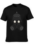 Steampunk Gas Mask Graphic Tee - Black