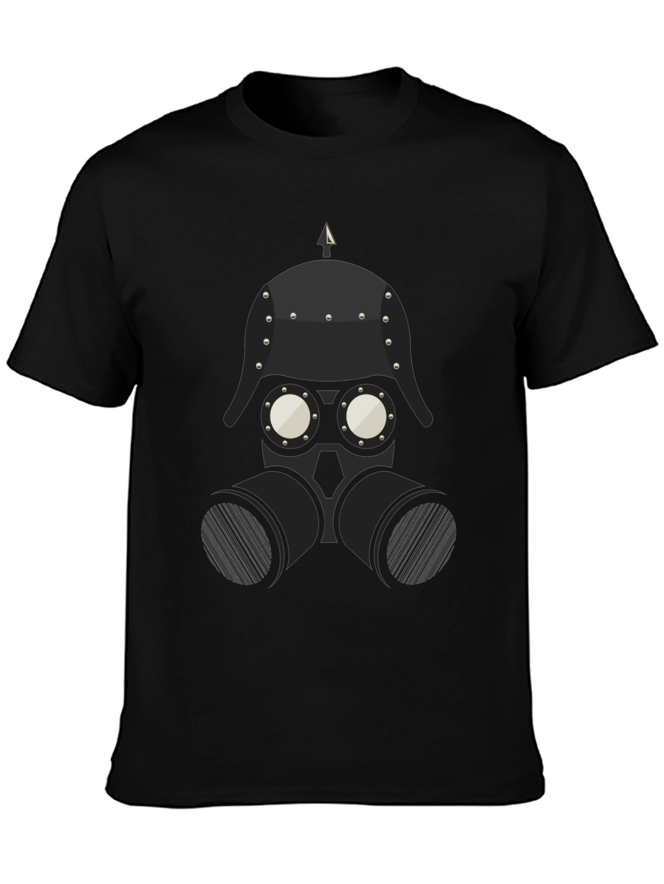 Steampunk Gas Mask Graphic Tee - Black