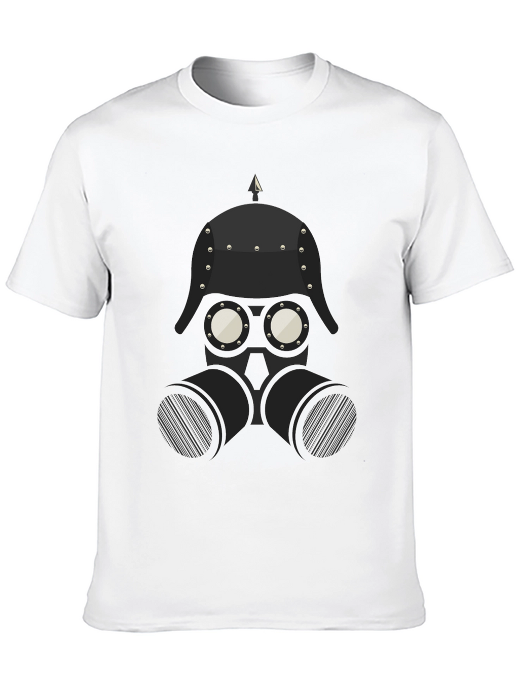 Steampunk Gas Mask Graphic Tee - Black
