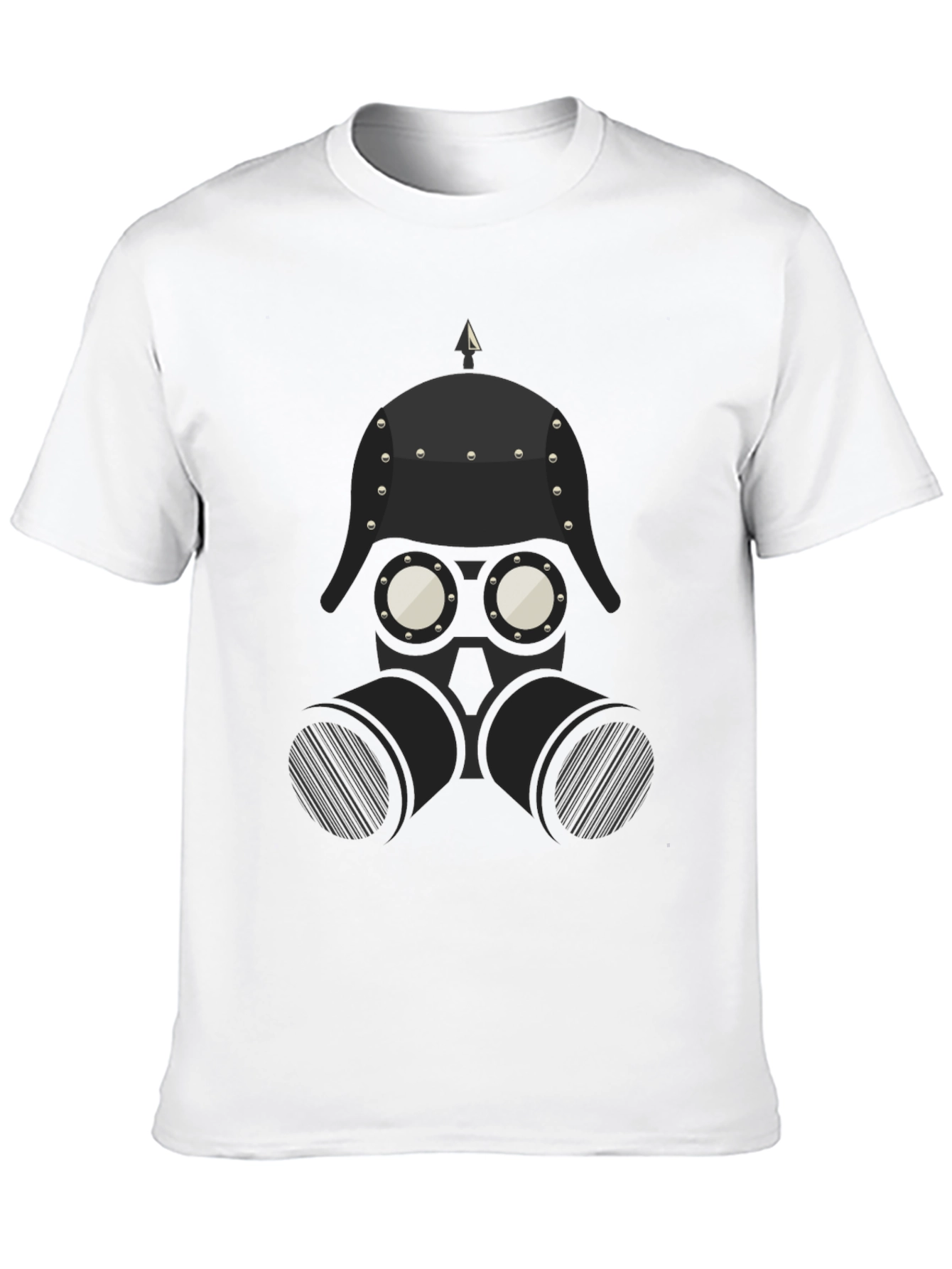 Steampunk Gas Mask Graphic Tee - Black